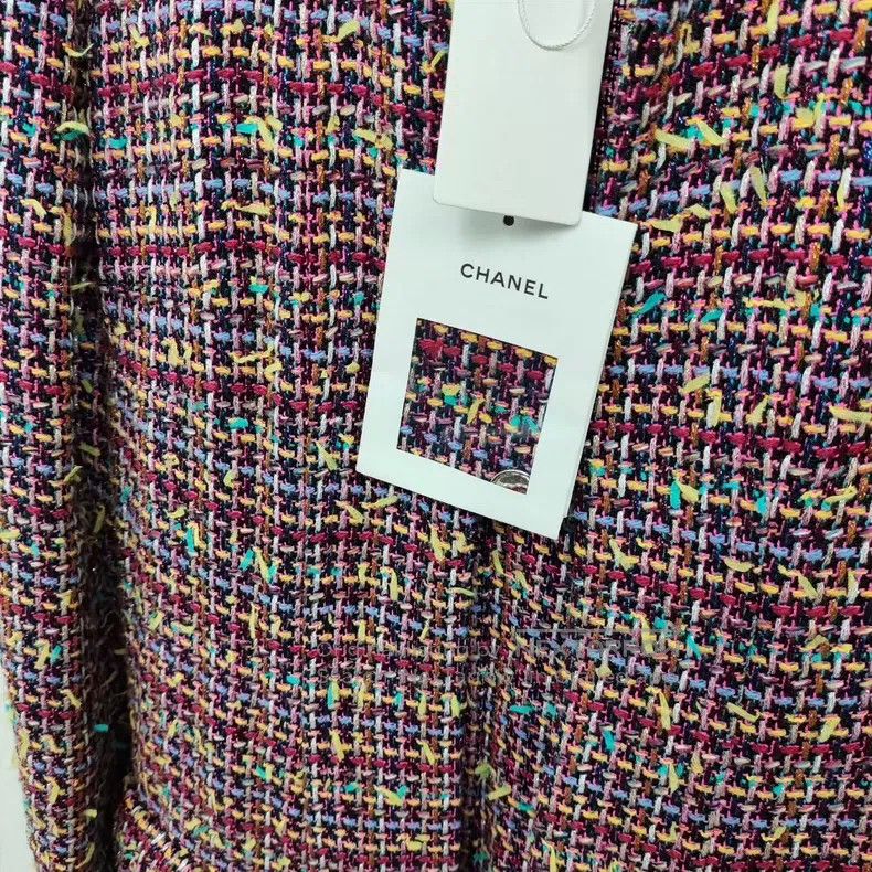 Chanel Chanel 23A tweed coat pink and black Size XS / US 0-2 / IT 36-38 - 4 Thumbnail