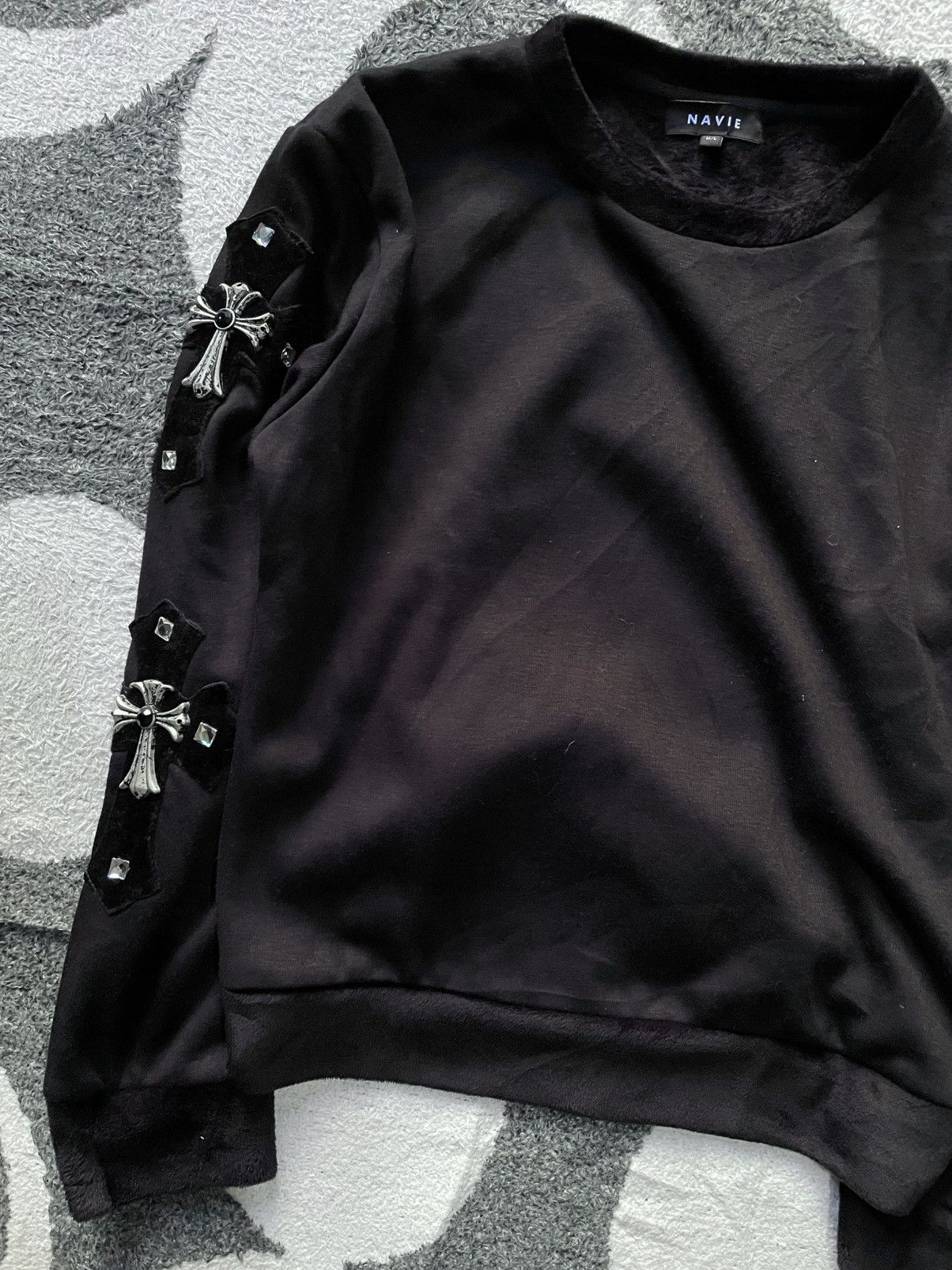 20471120 IRON CROSS SWEATSHIRT FUR MATERIAL Size US M / EU 48-50 / 2 - 4 Thumbnail