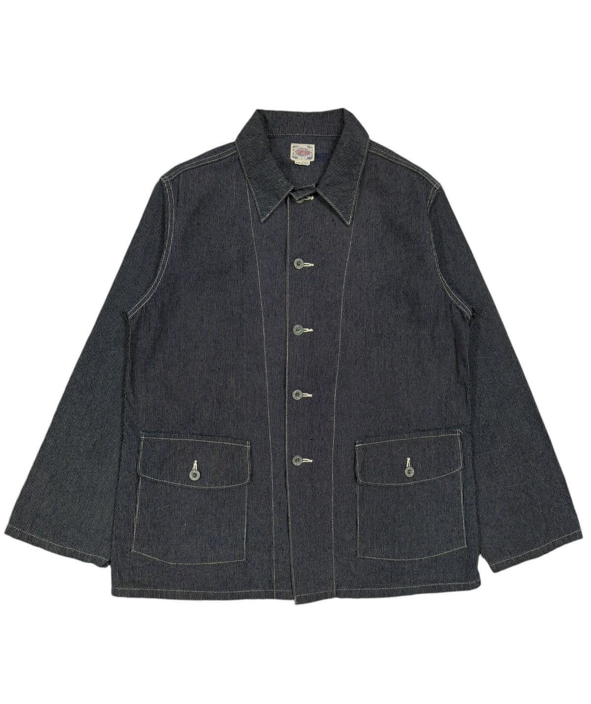 Mister Freedom Made By Stormy Blue Pherrows Usn Chore Jacket Size US S / EU 44-46 / 1 - 1 Thumbnail