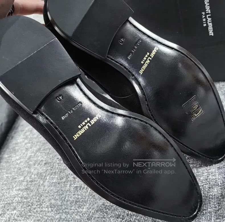 Saint Laurent Paris Saint Laurent Paris Black suede studded Chelsea short boot Size US 7 / EU 40 - 4 Thumbnail
