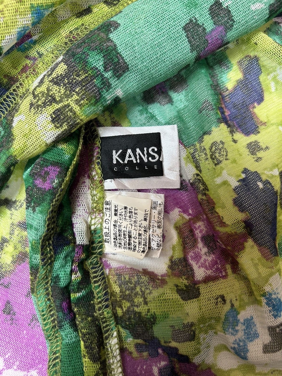 Designer × Japanese Brand × Kansai Yamamoto KANSAI BIS COLLECTION LADIES SLEEVELESS TOP Size XS / US 0-2 / IT 36-38 - 4 Thumbnail