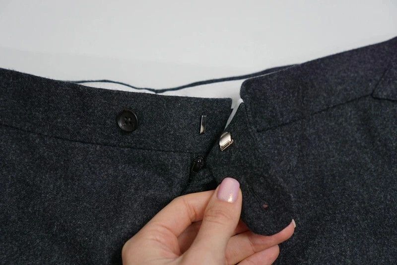 Suitsupply Men Suitsupply Soho Suhu Trousers Flannel Wool Grey UK/US36S Size 36S - 3 Thumbnail