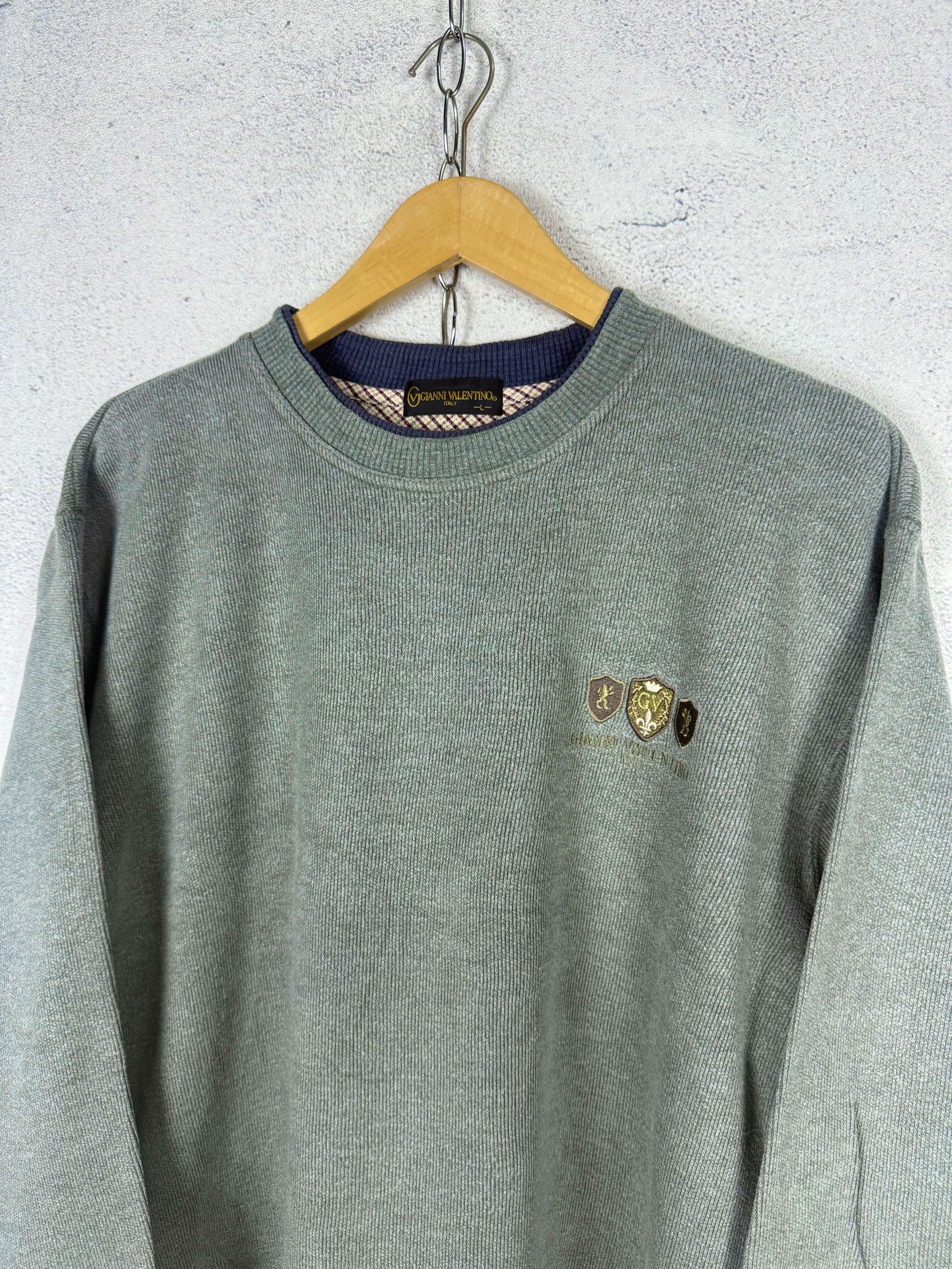 Valentino Vintage 90s Gianni Valentino Sweatshirt Crewneck Size US L / EU 52-54 / 3 - 3 Thumbnail
