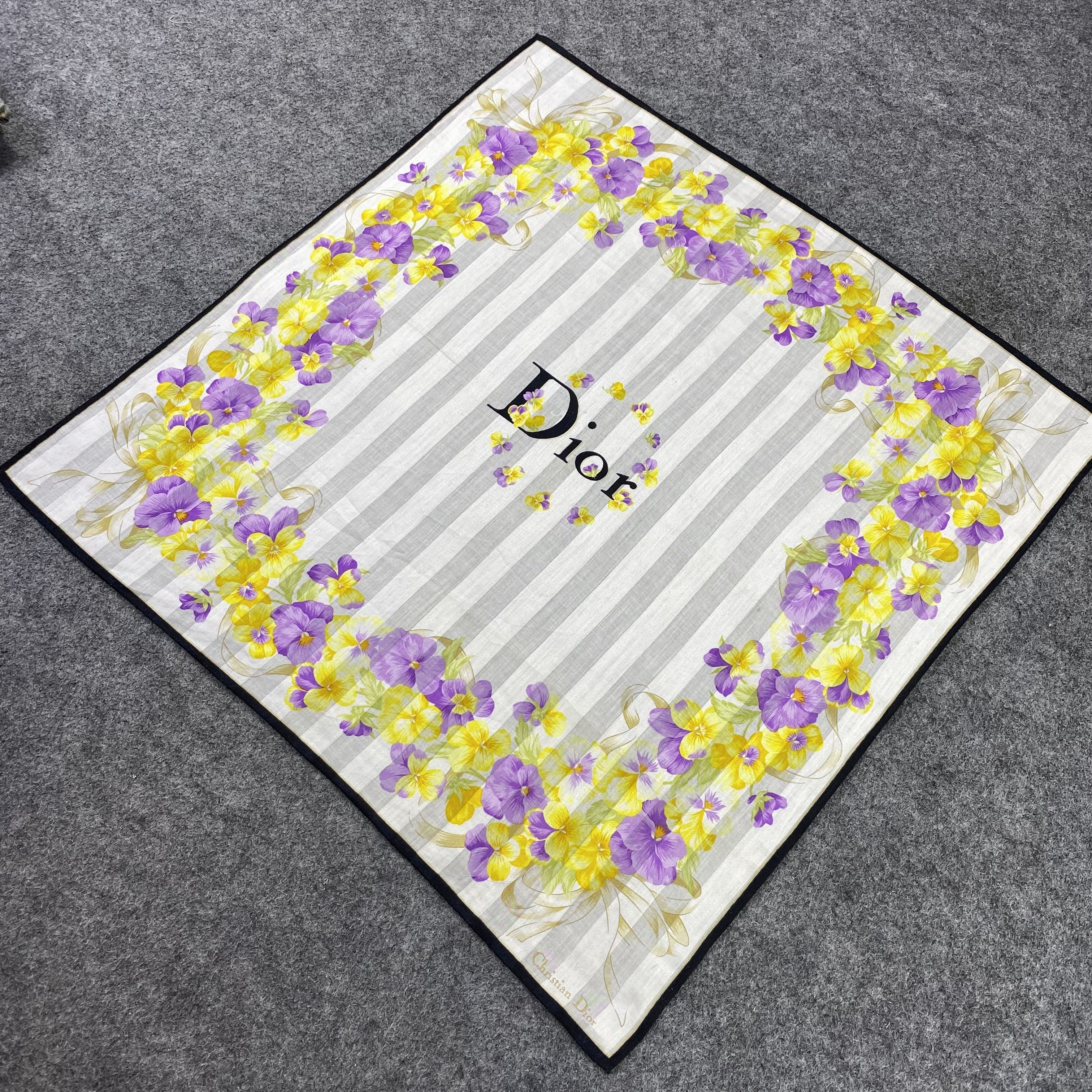 Christian Dior Monsieur Christian Dior Handkerchief / Bandana / Neckerchief-B602 Size ONE SIZE - 4 Thumbnail