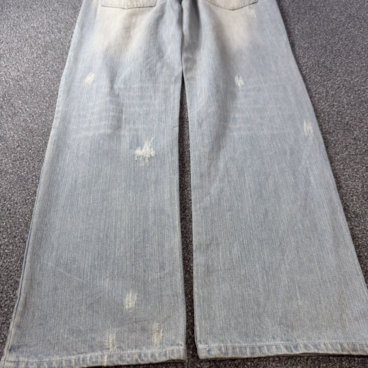 Hysteric Glamour Japanese Avant Garde Riche Glamour Wideleg Distressed Jeans Size 30" / US 8 / IT 44 - 11 Thumbnail