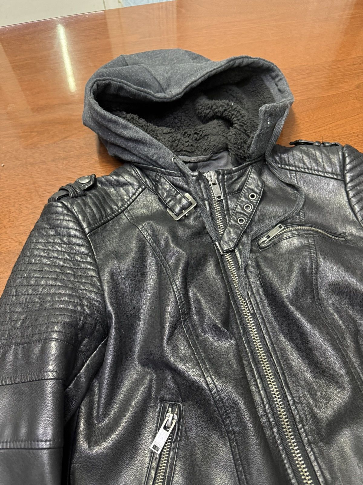 Rick Owens Vintage Hooded Open Leather Racing Jacket Size US M / EU 48-50 / 2 - 3 Thumbnail