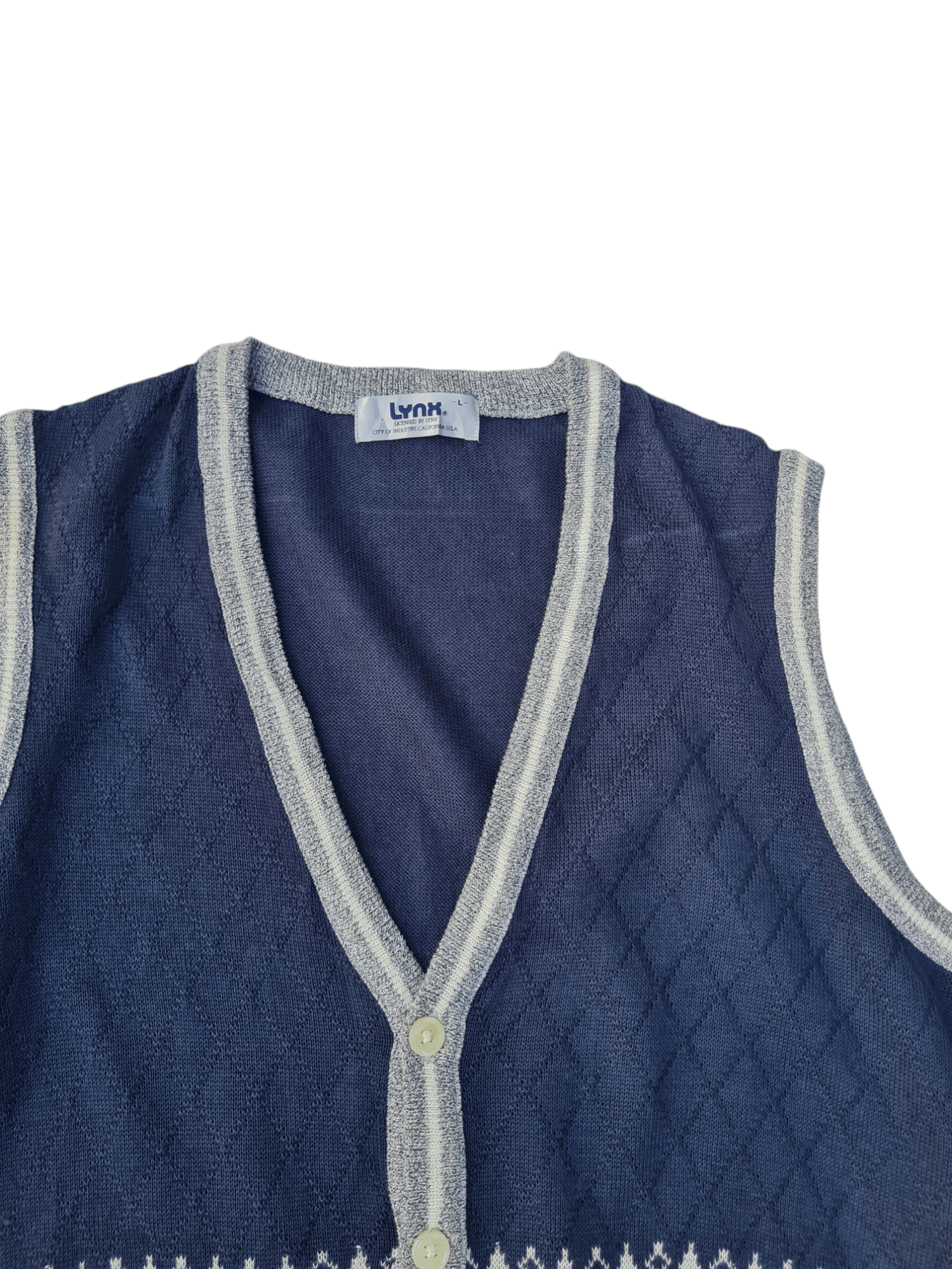 Japanese Brand × Vintage Vintage LYNX Knitwear Vest Size US L / EU 52-54 / 3 - 4 Thumbnail