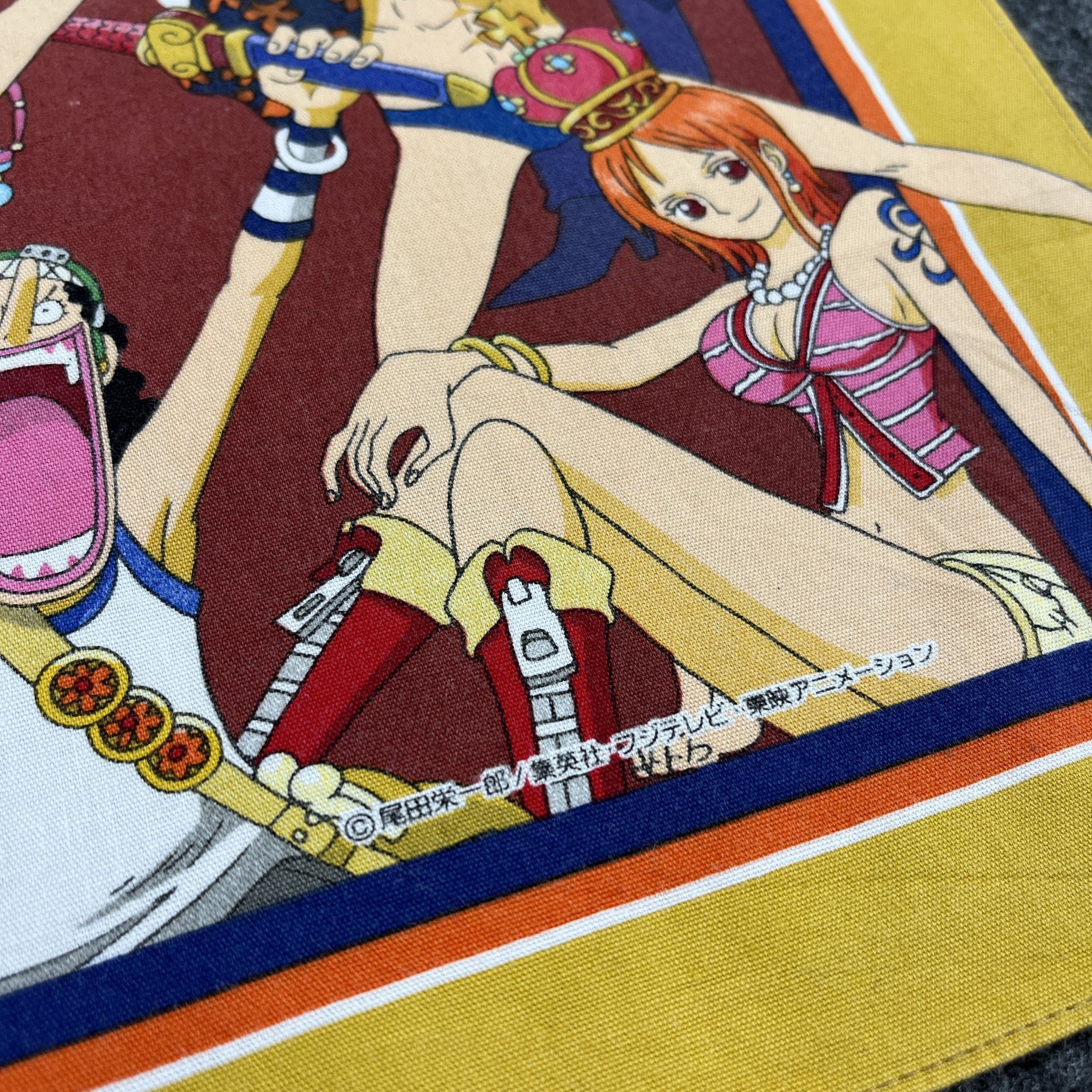 Anime × One Piece × Vintage One Piece Handkerchief / Bandana / Neckerchief B185 Size ONE SIZE - 5 Thumbnail