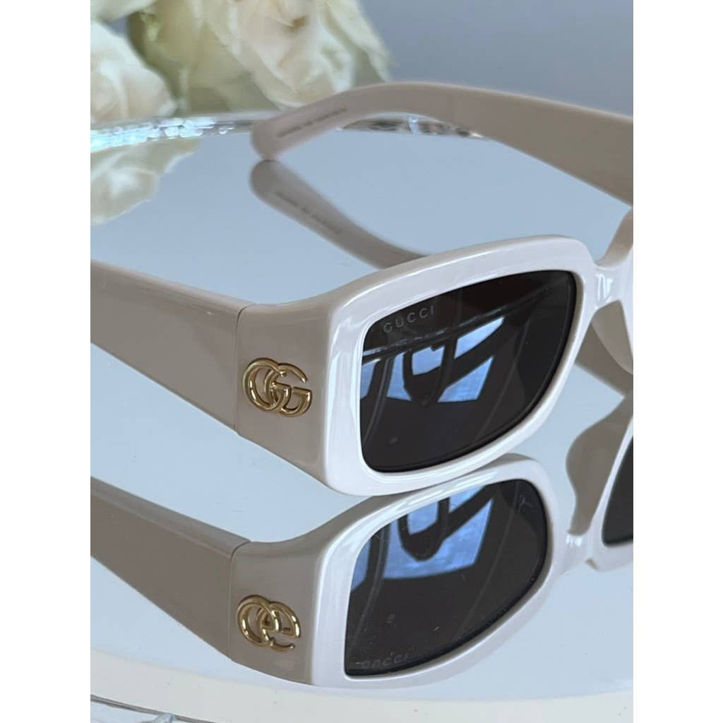 Gucci NEW Gucci GG1403S Ivory Unisex Marmont Sunglasses Size ONE SIZE - 5 Thumbnail