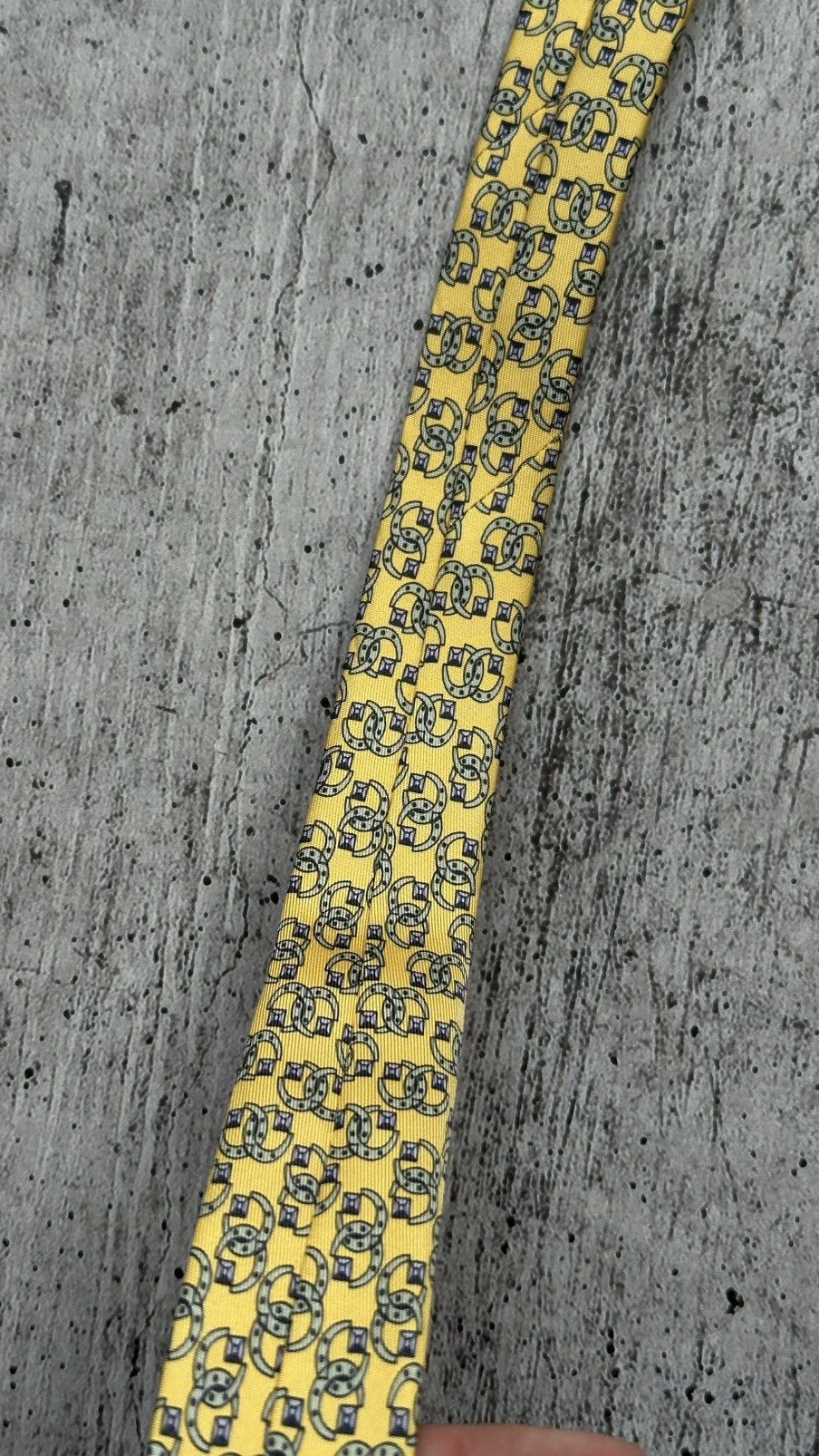 Hermes Men’s Hermes Paris 7303EA Vintage Silk Tie Size ONE SIZE - 9 Thumbnail