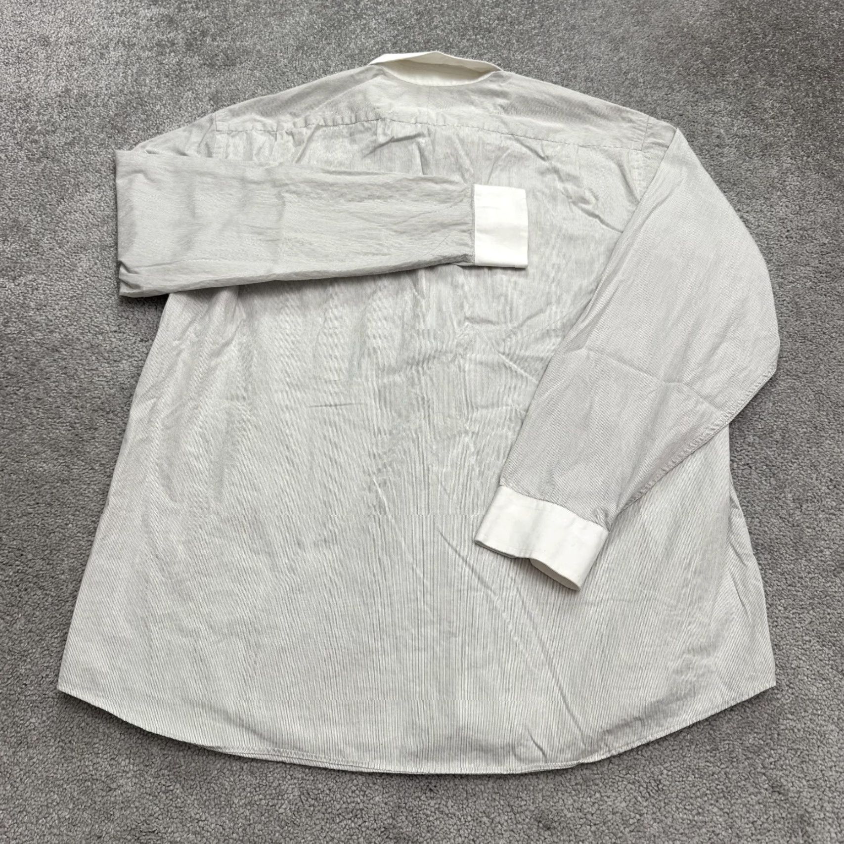 Ben Sherman Ben Sherman Dress Shirt Mens XL 17 34/35 Gray White Pinstripe Casual Workwear Business Shirt Mens XL Gray Pinstripe Size 46R - 2 Thumbnail