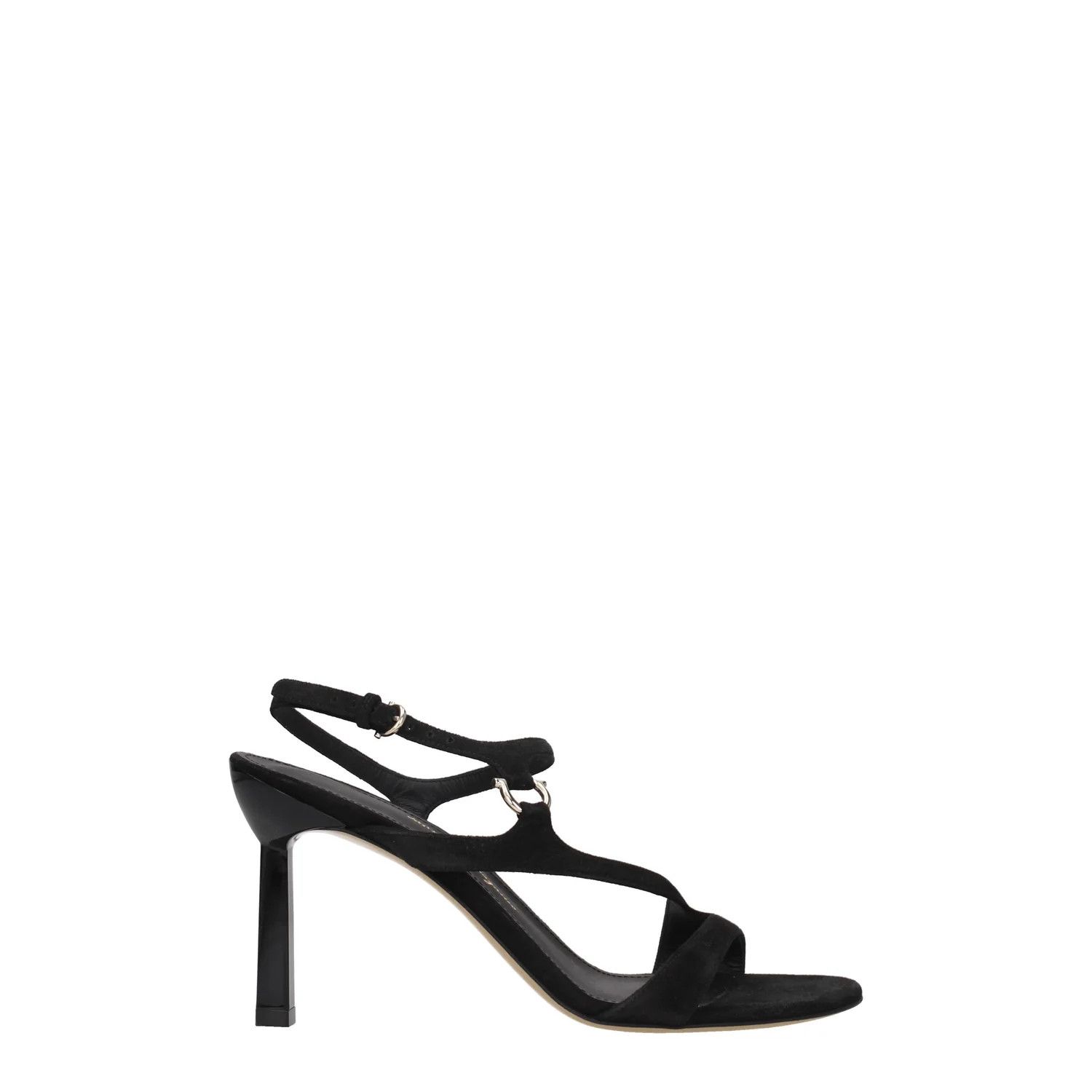 Salvatore Ferragamo ob1o1e1224 Suede Sandals in Black Size US 6.5 / IT 36.5 - 1 Thumbnail