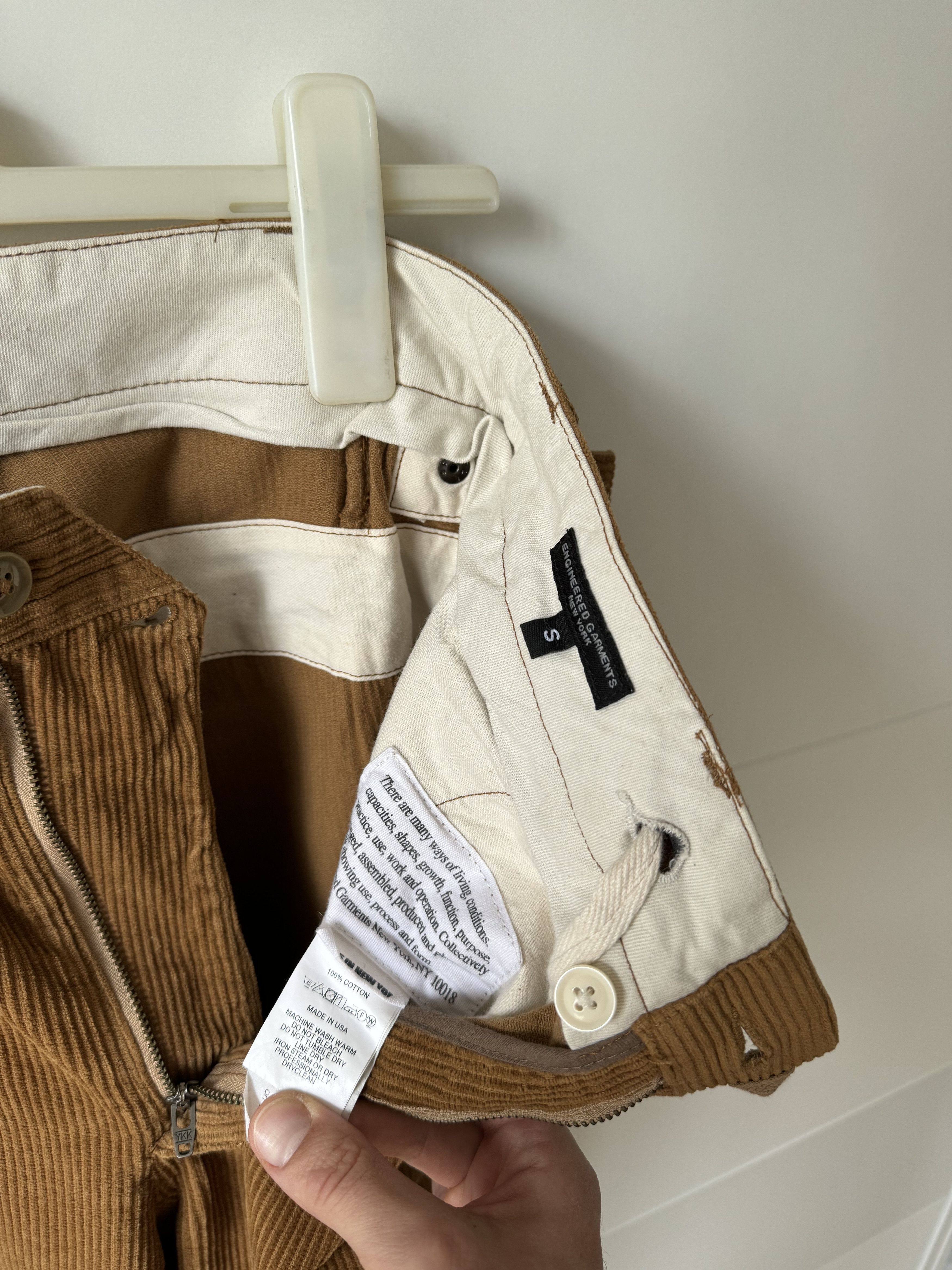 Engineered Garments [S] Ground Pant Cotton 8W Corduroy in Chestnut (FW19) Size US 32 / EU 48 - 11 Thumbnail