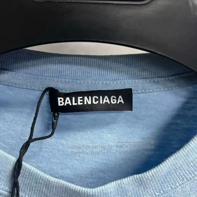 Balenciaga Balenciaga North Carolina Blue Coke Print Round Neck Short Size US S / EU 44-46 / 1 - 3 Thumbnail