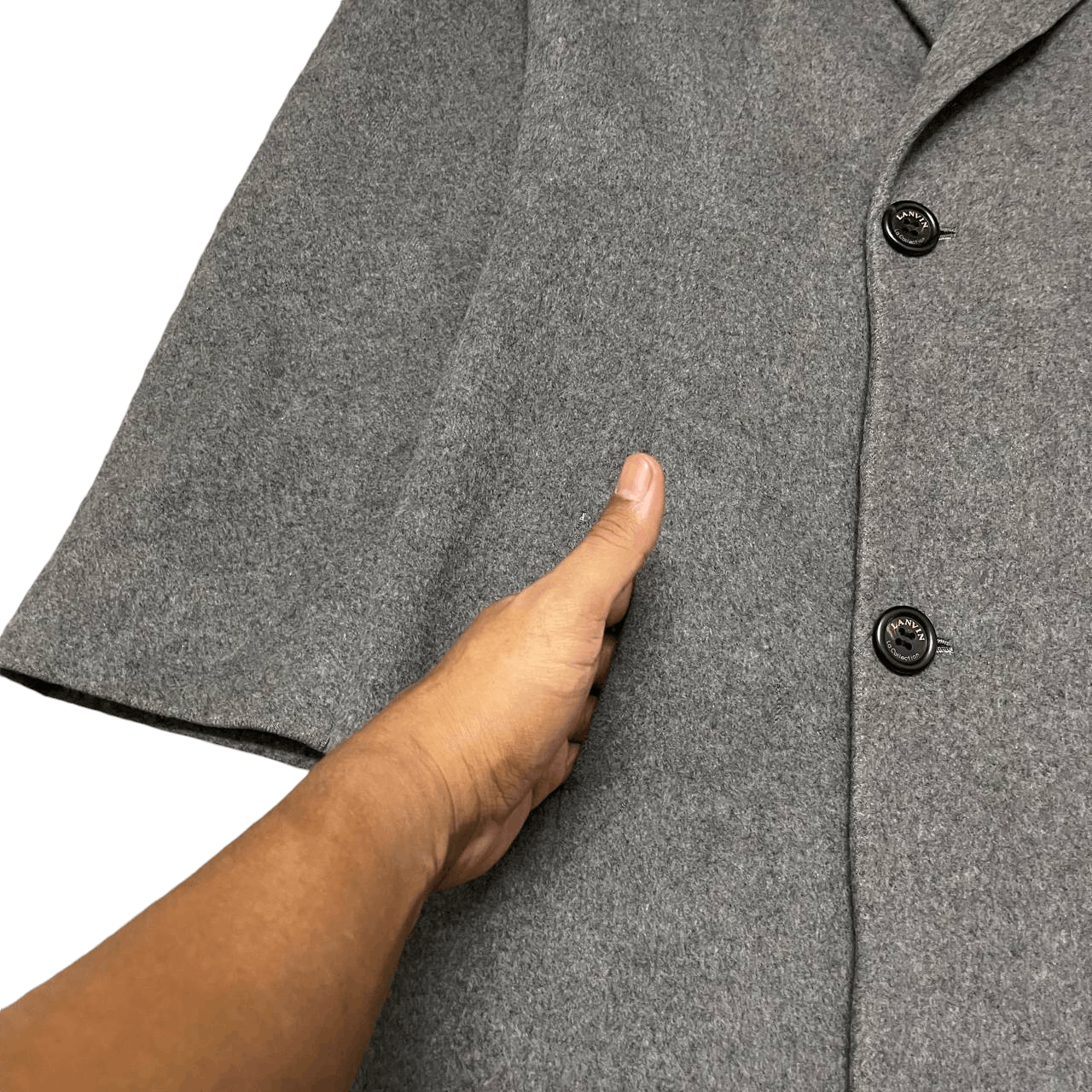 Lanvin Vintage Lanvin La Collection Cashmere Long Coat Monogram Size US M / EU 48-50 / 2 - 7 Thumbnail