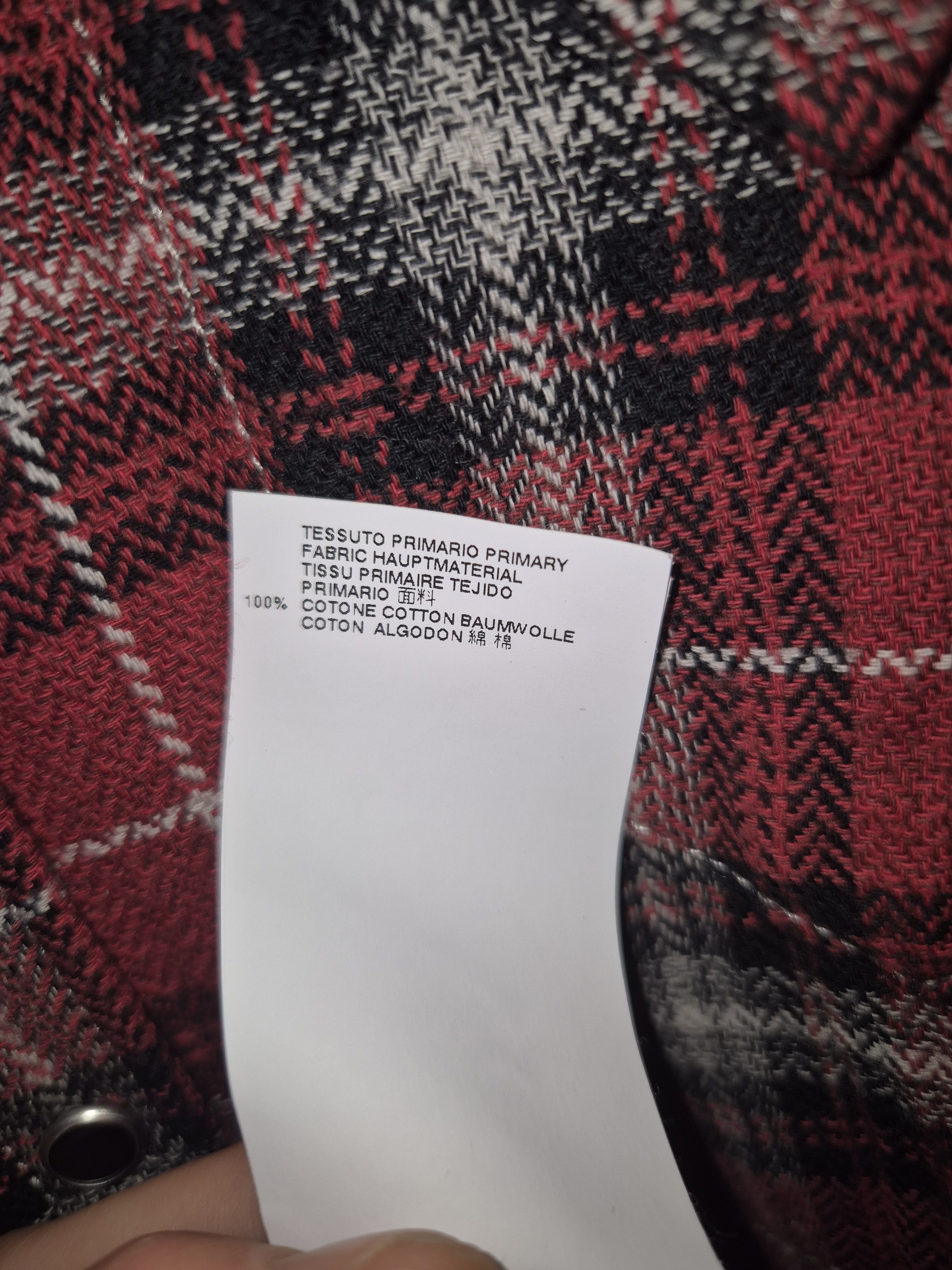 Dsquared2 Dsquared2 Western Flannel Plaid Shirt Red/Black Size US S / EU 44-46 / 1 - 6 Thumbnail