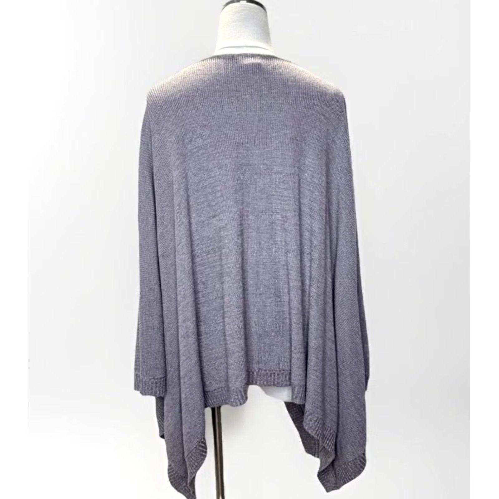 Lululemon VINTAGE Lululemon Forward Flow Cape Womens One Size Asymmetrical Hem Wrap Pullover Gray Size ONE SIZE - 5 Thumbnail