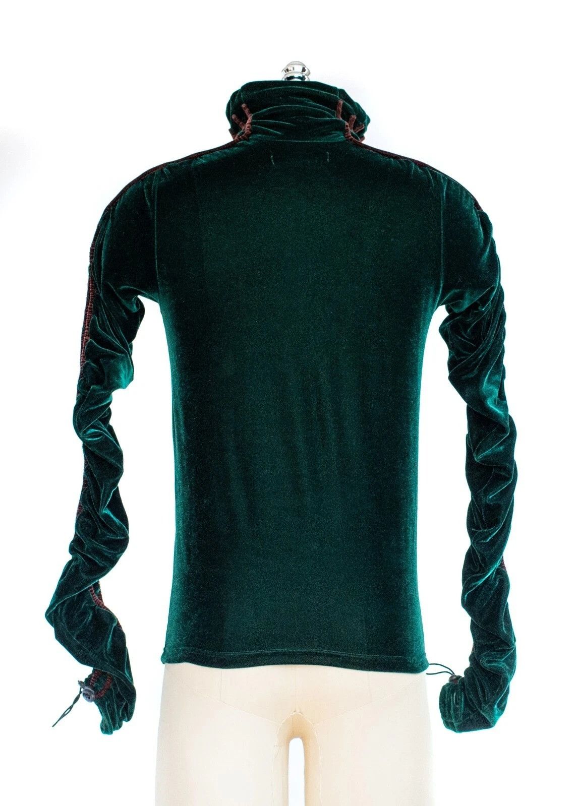Y/Project Y/Project - String Shirring Sleeve Velvet Top Size US M / EU 48-50 / 2 - 2 Thumbnail