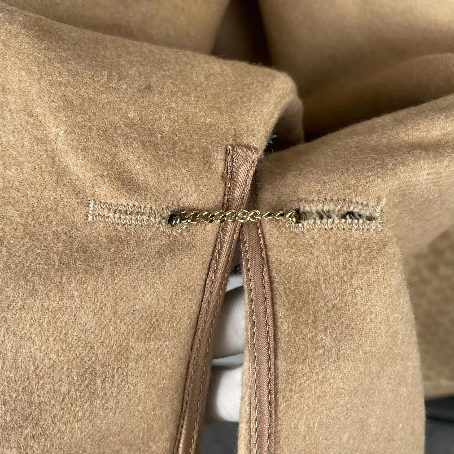 Max Mara MaxMara Wool Cape Coat Camel Size ONE SIZE - 7 Thumbnail