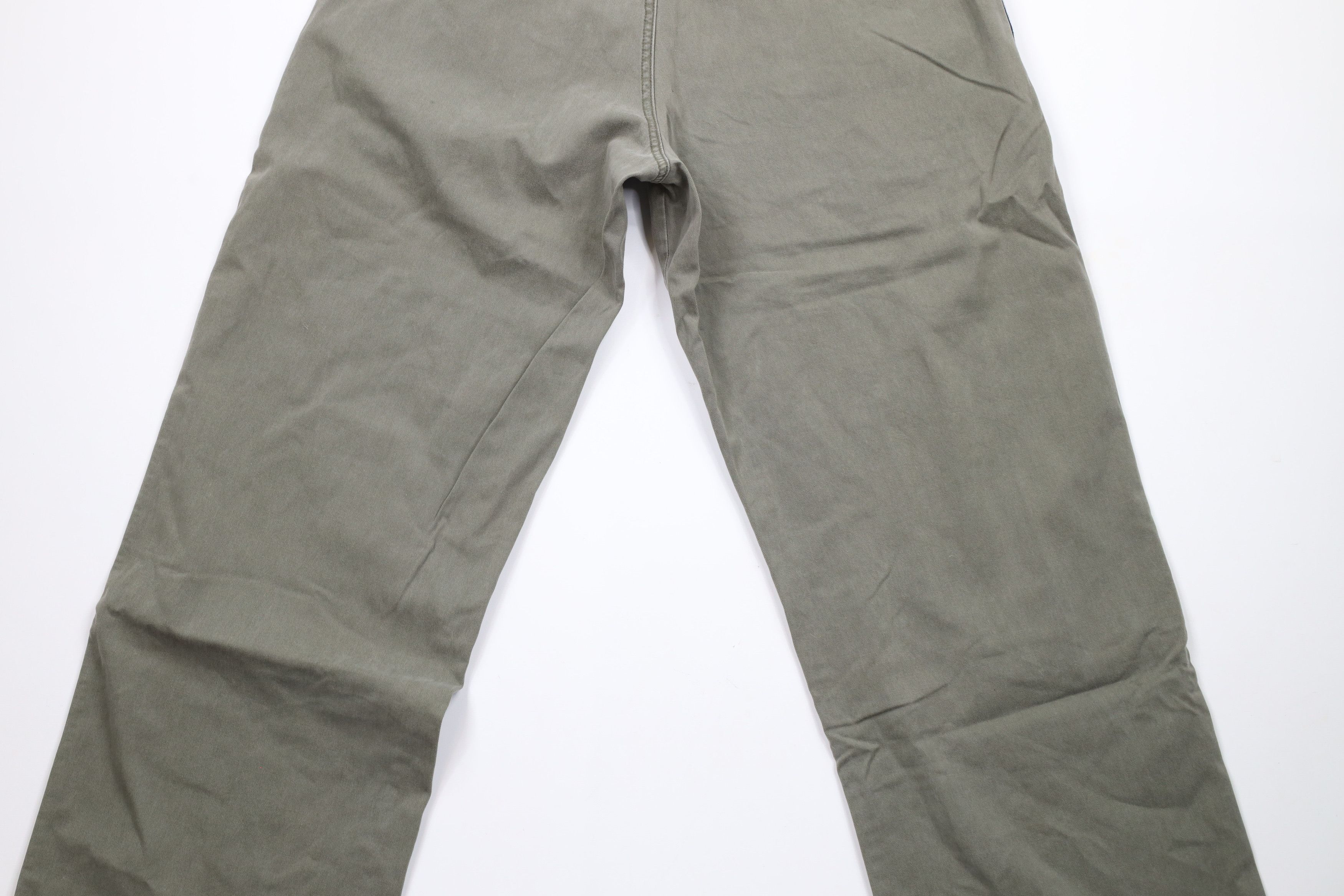 Vintage Vintage 90s Streetwear Baggy Wide Leg Pants Cotton Green Size US 34 / EU 50 - 12 Thumbnail