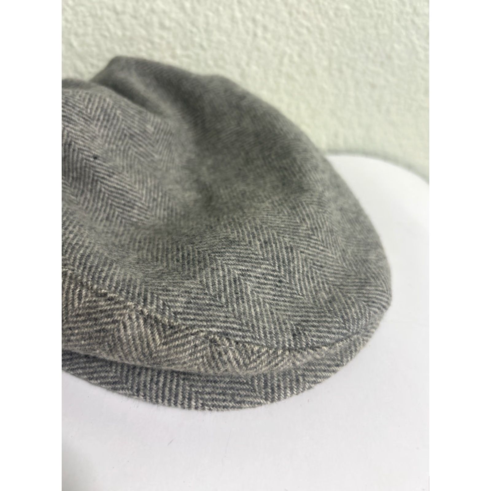 Vintage VINTAGE White Hall Newsboy Cap Wool Herringbone Gray USA Size M Men Cap Size ONE SIZE - 2 Thumbnail