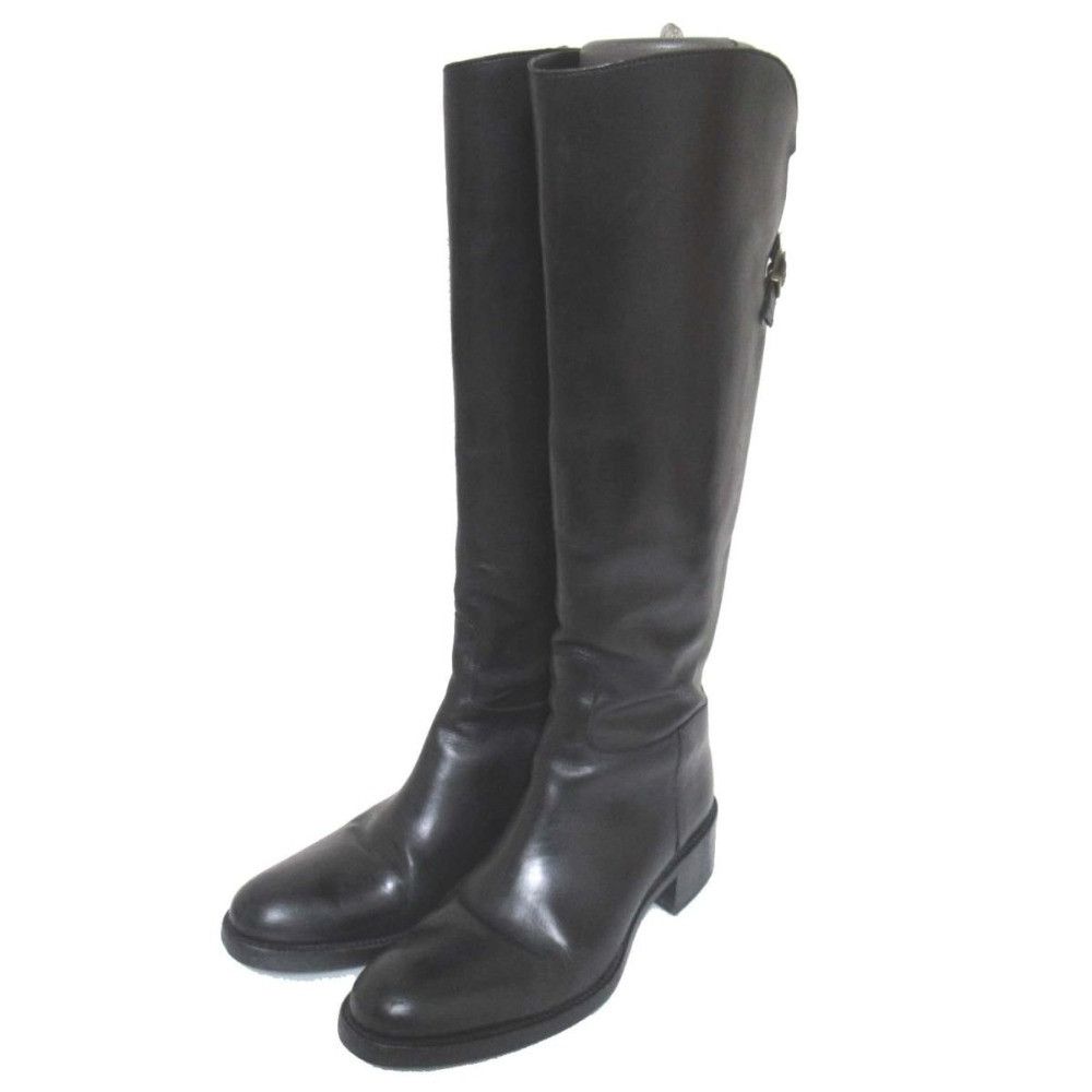 Other Other Sartore Cross Strap Leather Long Boots Leather Shoes DUTY FREE for USA Size ONE SIZE - 1 Thumbnail
