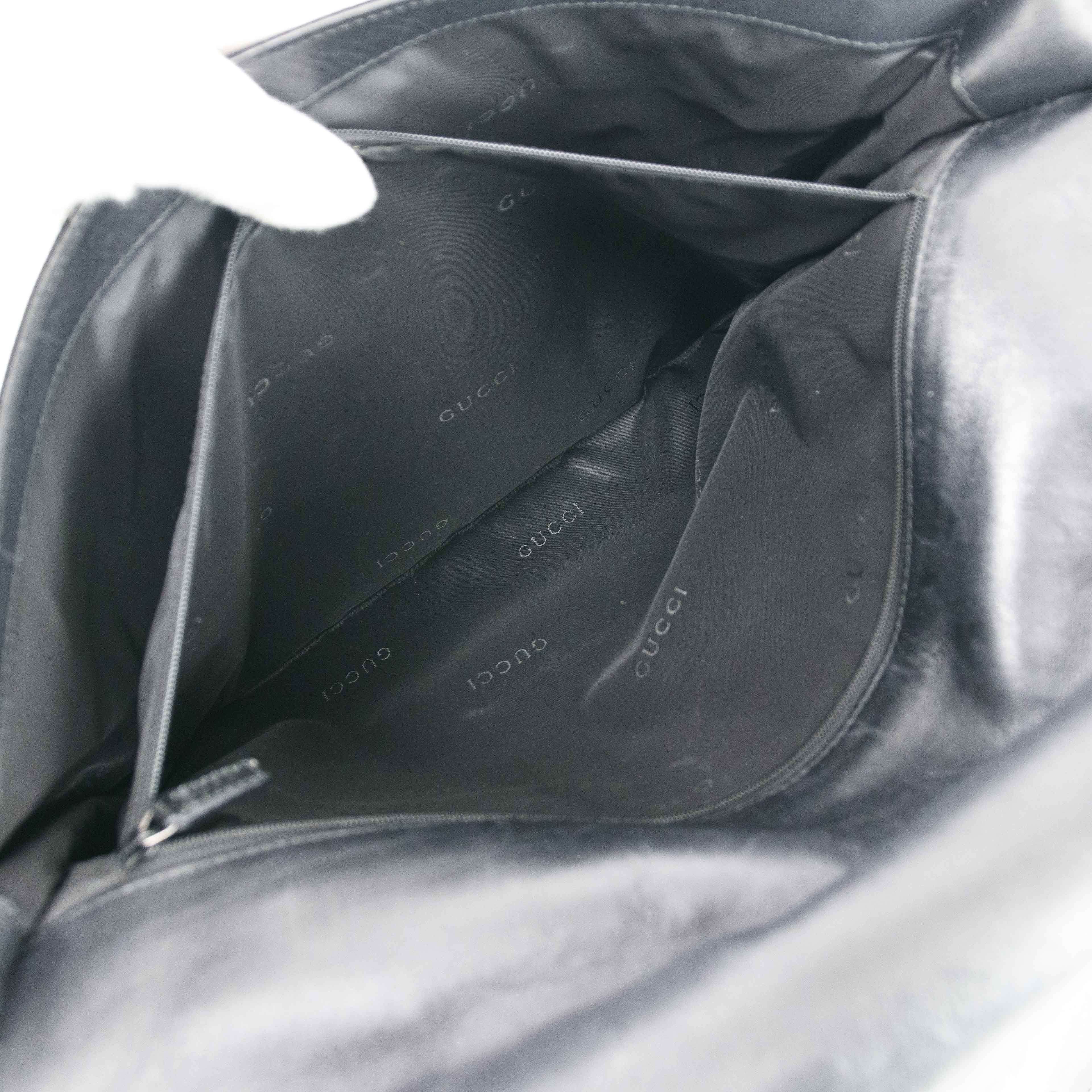 Gucci Gucci Black Suede and Leather Messenger Bag Size ONE SIZE - 14 Thumbnail