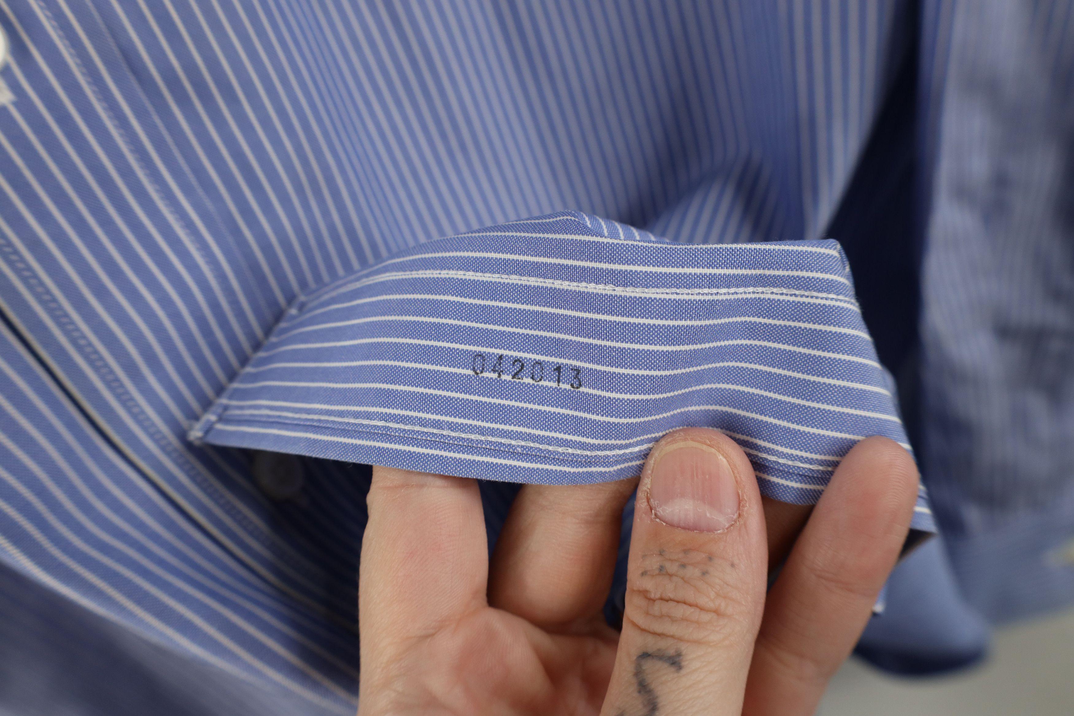 L.L. Bean × Vintage Vintage LL Bean Fitted Pinstriped Collared Button Down Shirt Size US M / EU 48-50 / 2 - 6 Thumbnail