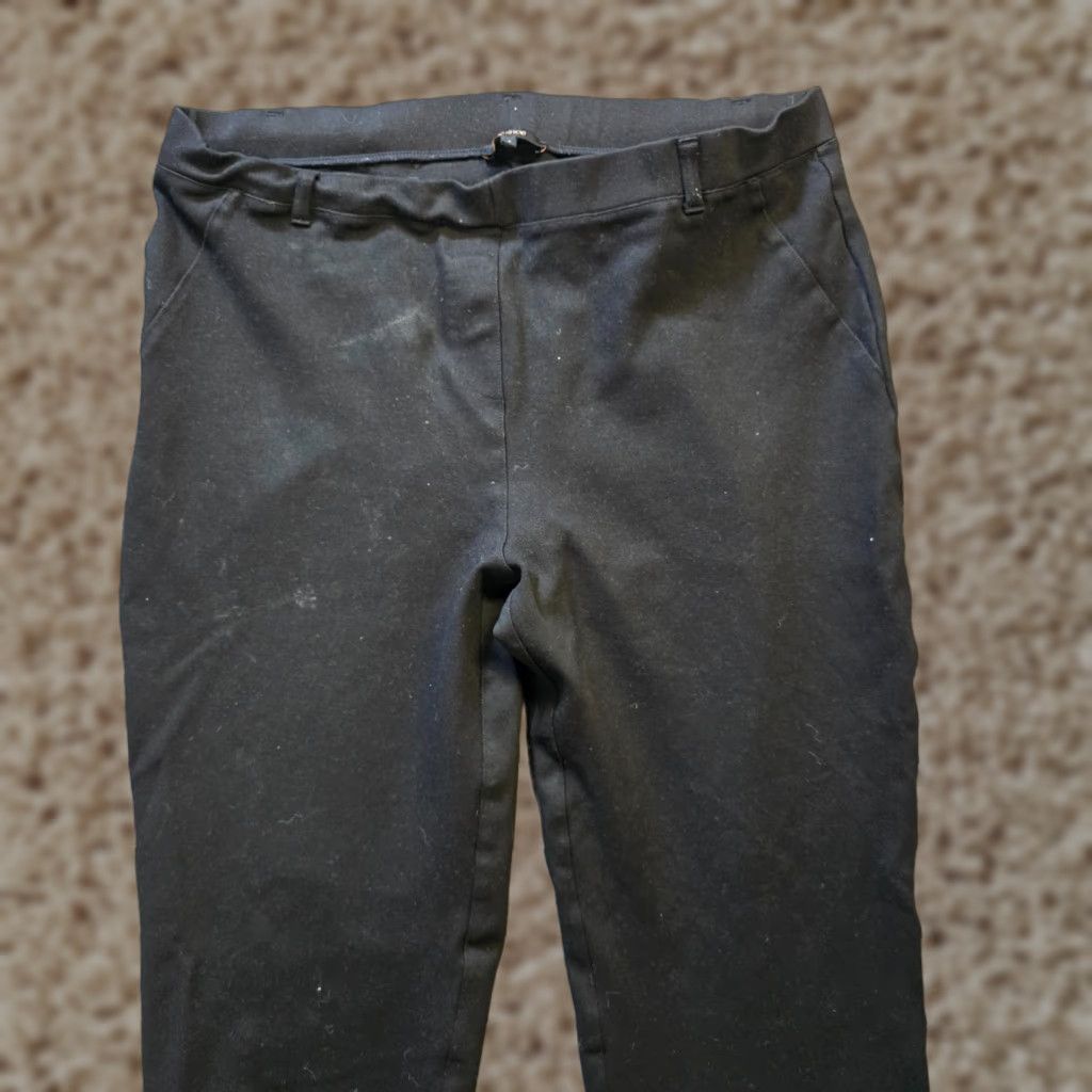 Quince Quince Pants Womens XL Black Scuba Straight Leg Stretch Pull On Capsule Career Dress Pants Slim Straight Leg Womens XL Black Quince Pants Size 40" / US 18 - 1 Thumbnail