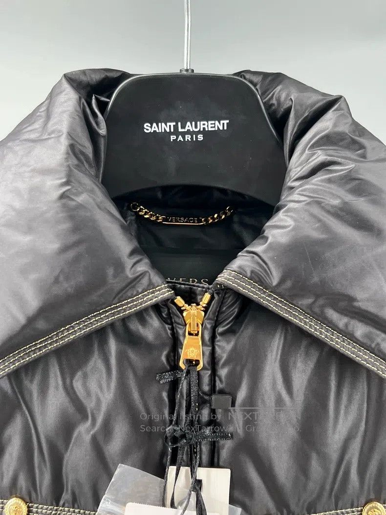 Versace Versace Black goose down jacket coat Size XS / US 0-2 / IT 36-38 - 2 Thumbnail