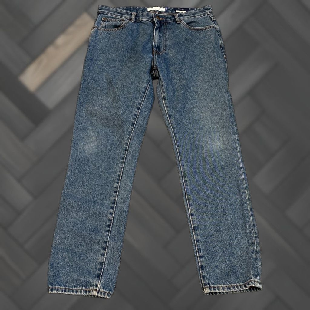 Denime VINTAGE Peter Manning Jeans Mens 32x29 Slim Fit Stretch Blue Denim PMNYC Size US 32 / EU 48 - 1 Thumbnail