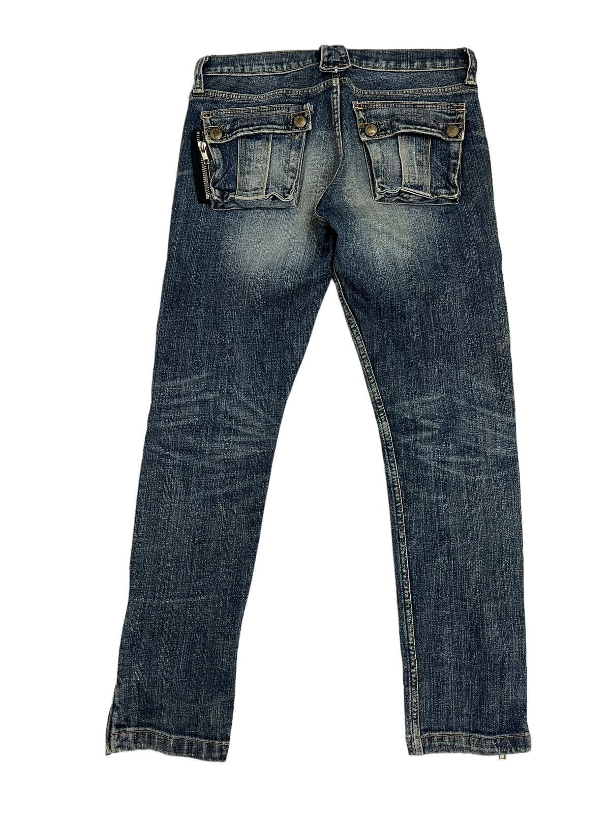 If Six Was Nine Japanese Brand RNA Zipper Pocket Jeans Size 29" - 2 Thumbnail