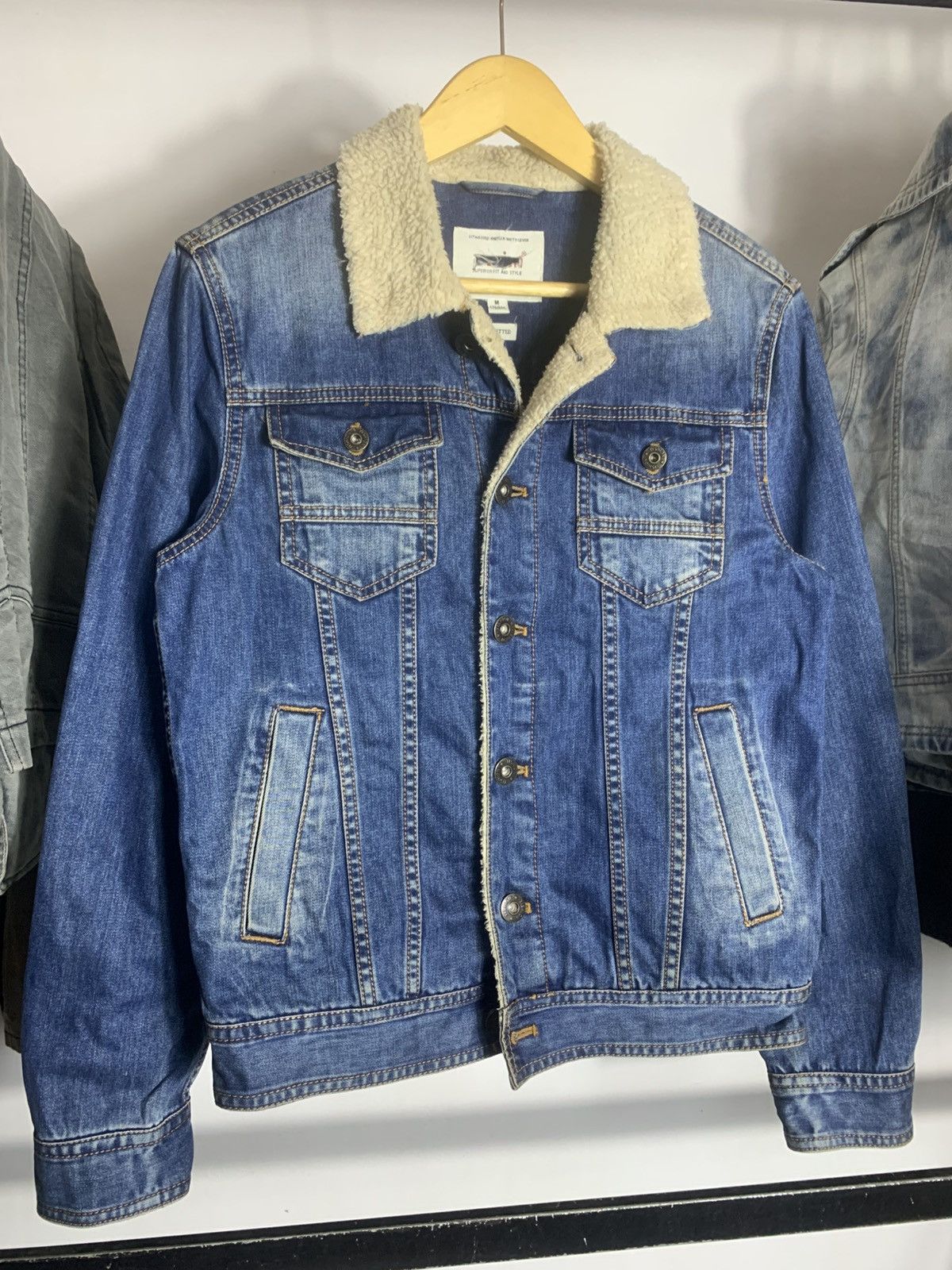 Vintage Vintage Yishion Denim Sherpa Size US M / EU 48-50 / 2 - 1 Thumbnail