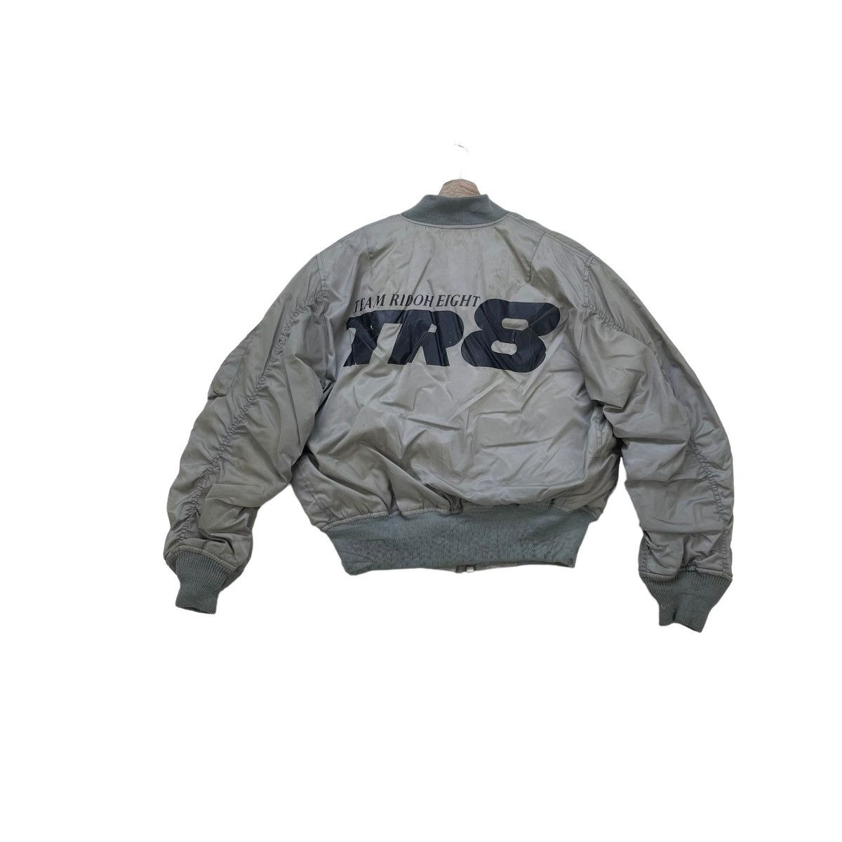 Japanese Brand × Vintage Vtg Japanese Brand Team Ridoh Eight Bomber Ma 1 Jacket Size US M / EU 48-50 / 2 - 1 Thumbnail
