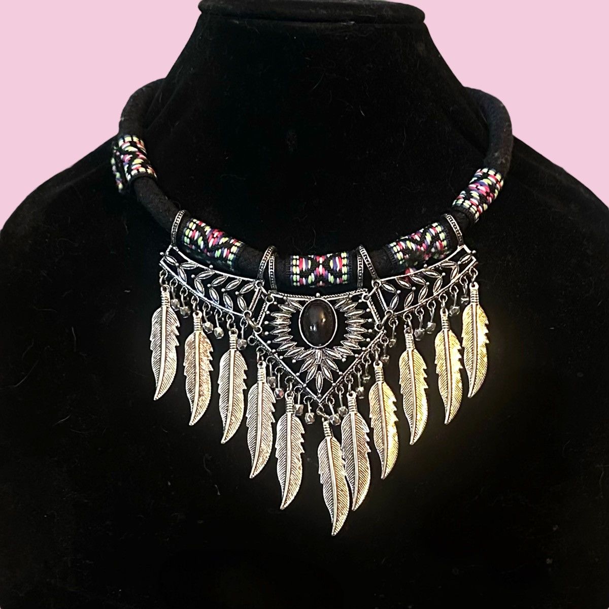 Other Bohemian Tribal feather dangles statement necklace Size ONE SIZE - 1 Thumbnail