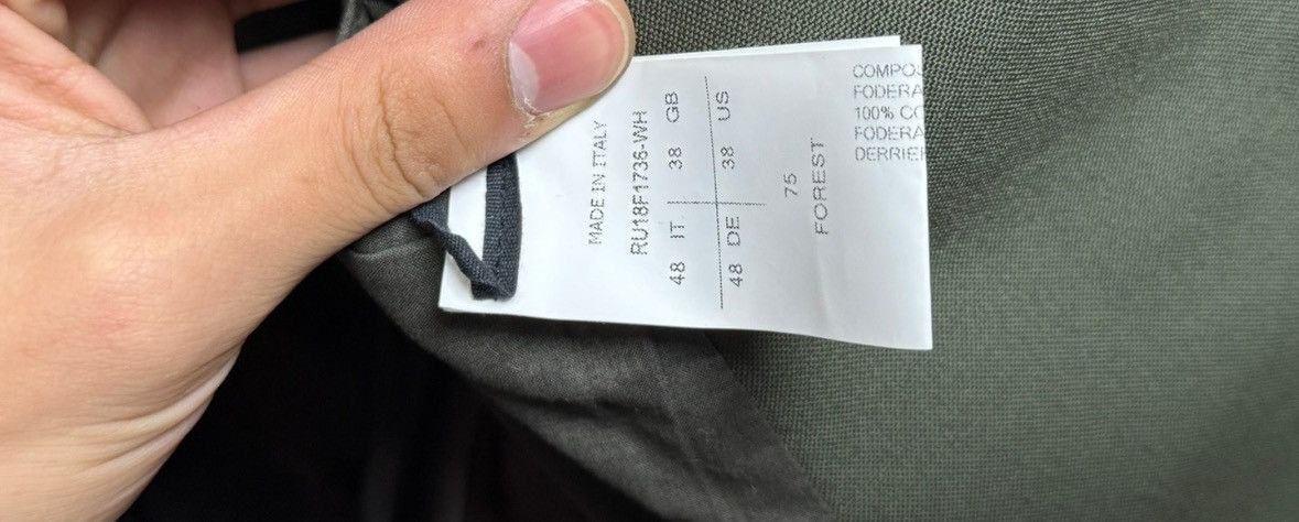 Rick Owens Rick Owens 18FW Green Suit 2412-Nextarrow Size US M / EU 48-50 / 2 - 6 Thumbnail