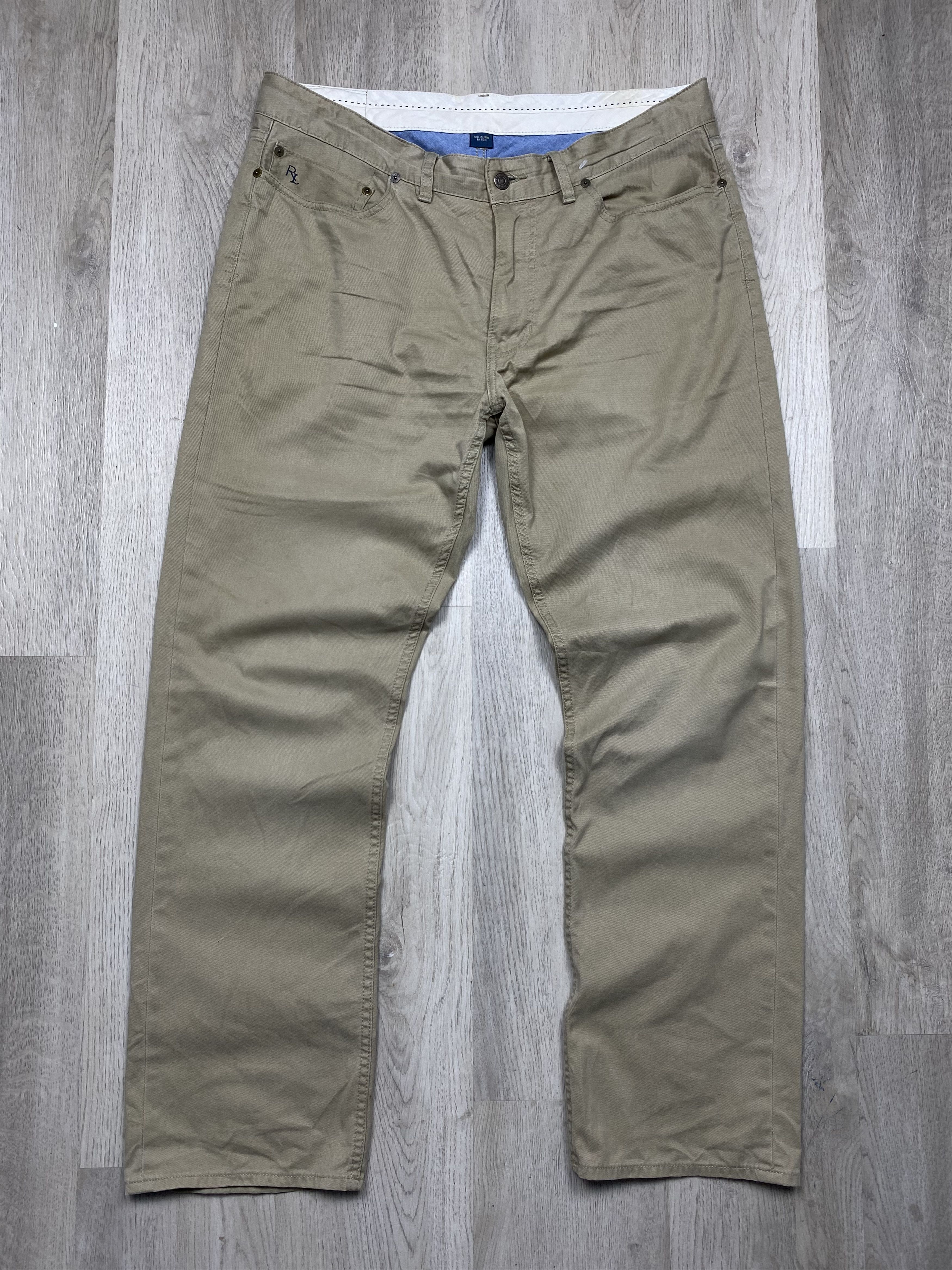 Polo Ralph Lauren × Ralph Lauren × Vintage Polo Ralph Lauren Vintage Mens Chino Pants Y2K Size US 35 - 1 Thumbnail