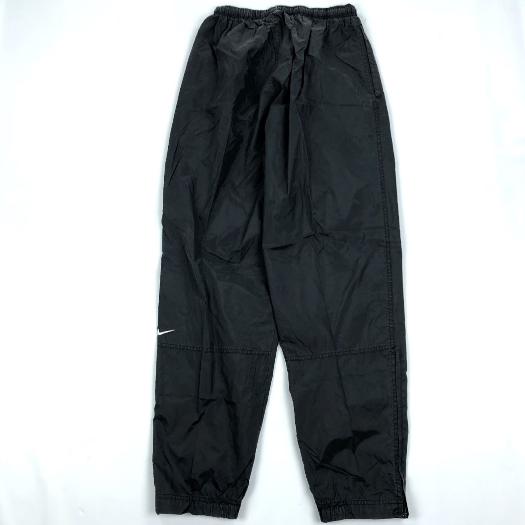Nike Nike Track Pants Mens M Nylon Black Vintage Warm Up Gym Class Track Pants Mens Regular Width Straight Y2K Sports Vintage Gym Size US 31 - 3 Thumbnail