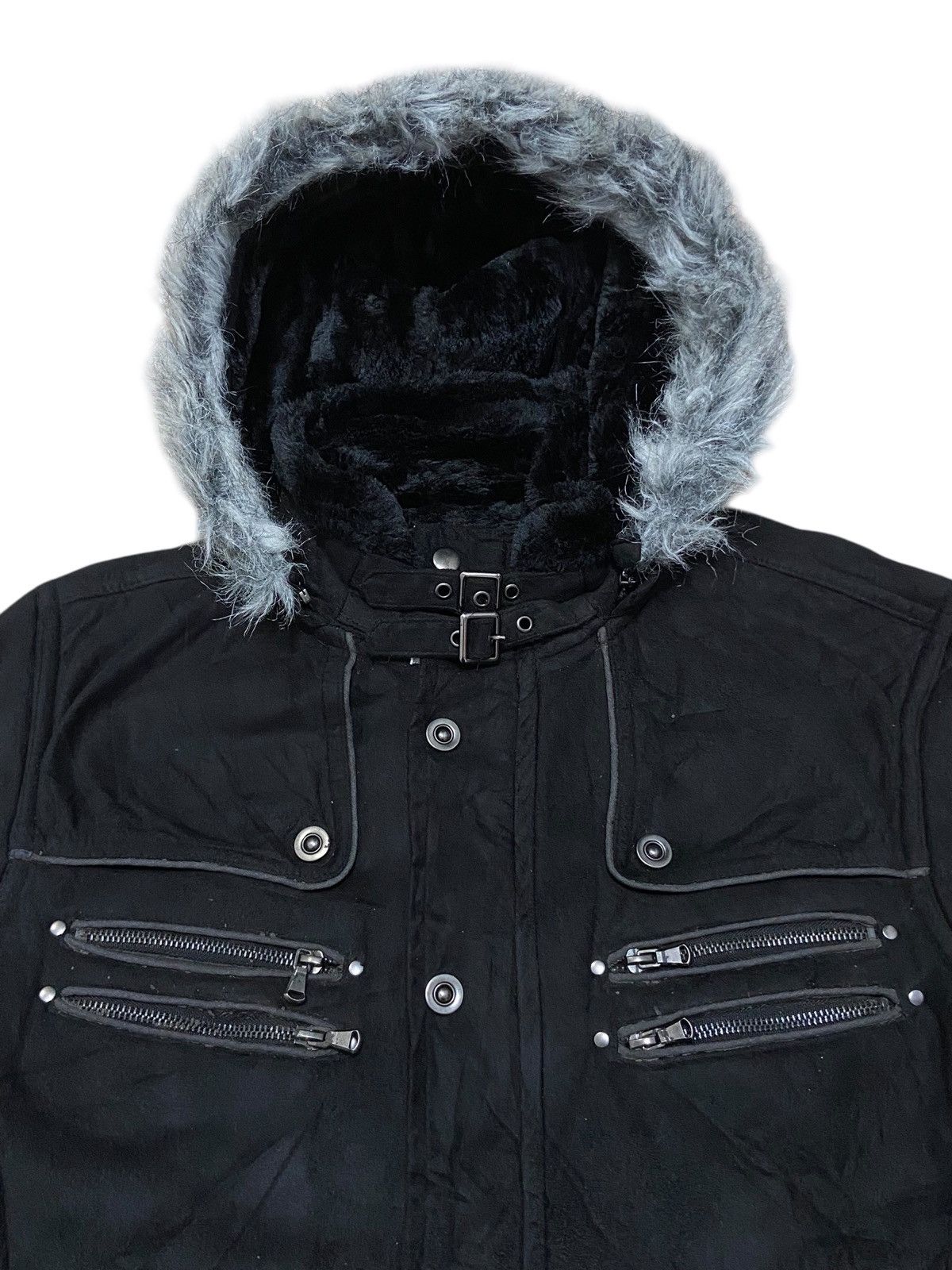 In The Attic Gilevans LGB Style Vtg Multipocket Faux Fur Jacket Size US L / EU 52-54 / 3 - 2 Thumbnail
