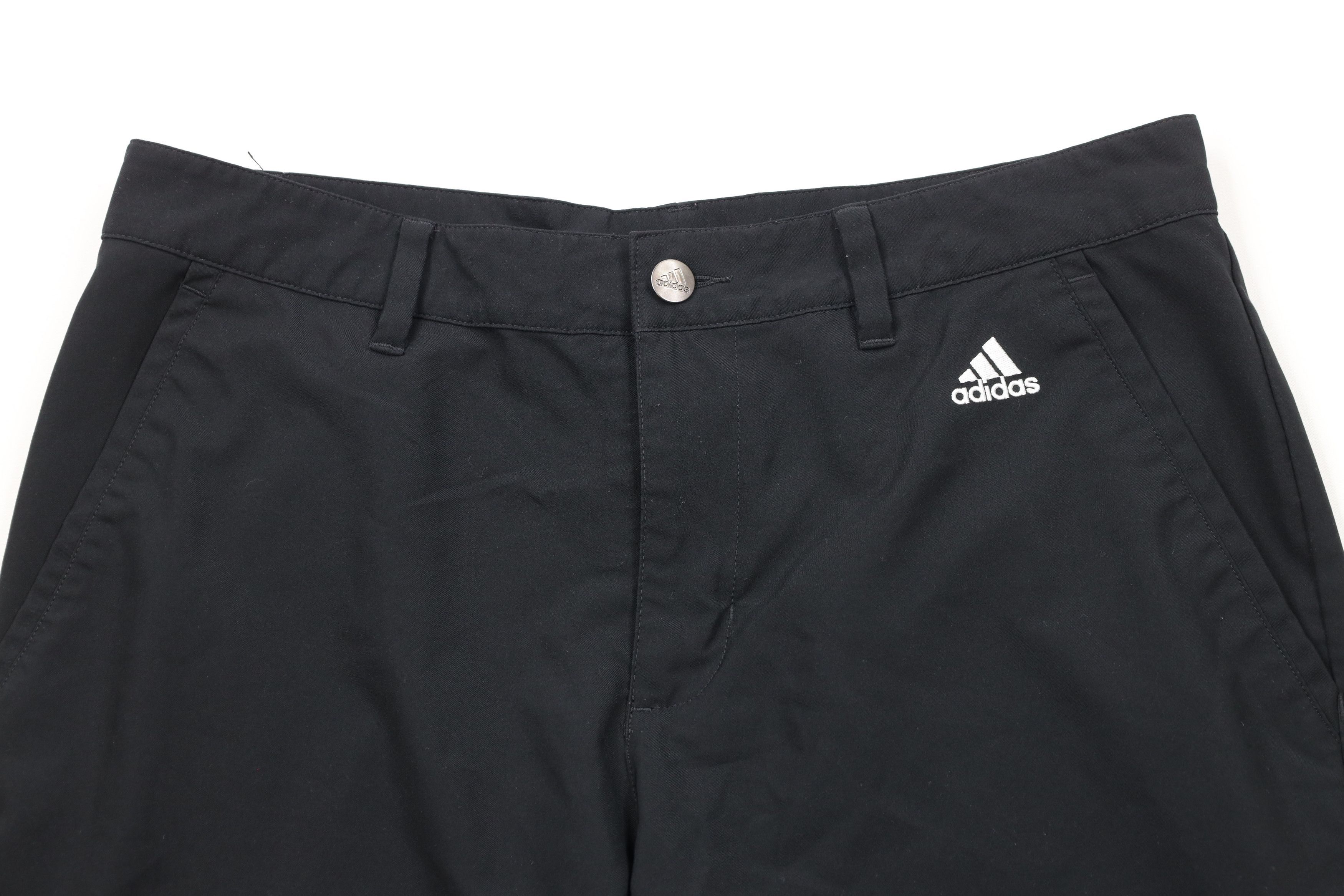 Adidas × Vintage Adidas Golf Flat Front Golfing Chino Shorts Black Polyester Size US 32 / EU 48 - 2 Thumbnail
