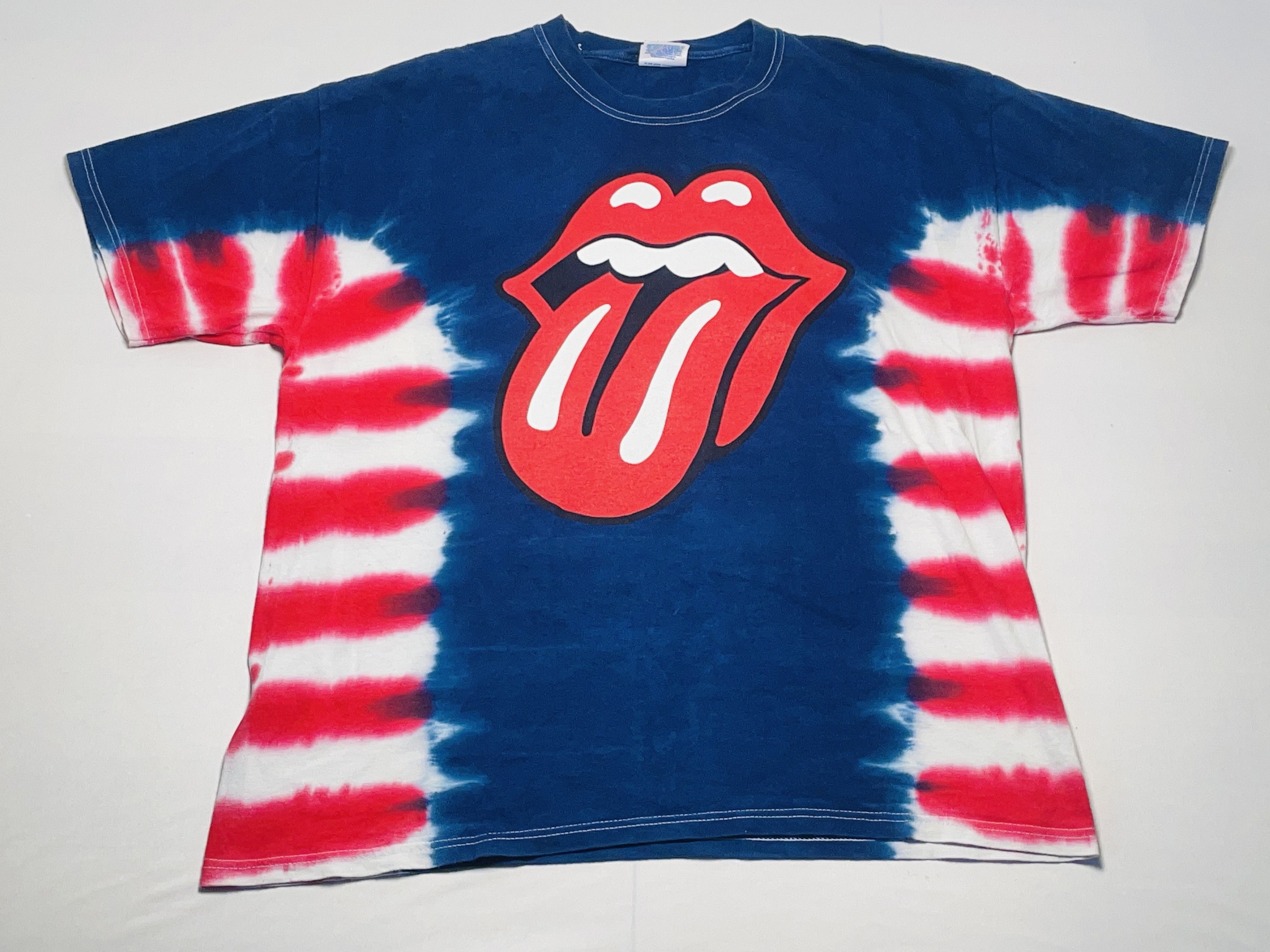 Vintage Rolling Stones Tourshirt – Größe L – Tie-Dye