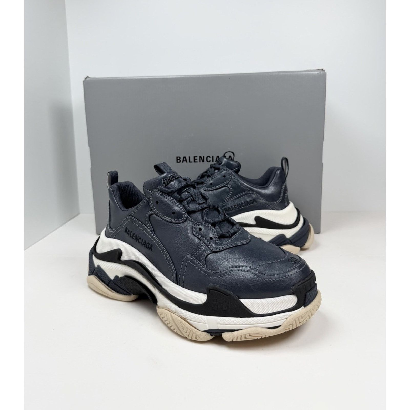 Balenciaga Size 39EU/6US - Balenciaga Triple S Stone Blue NEW Size US 6 / EU 39 - 2 Thumbnail