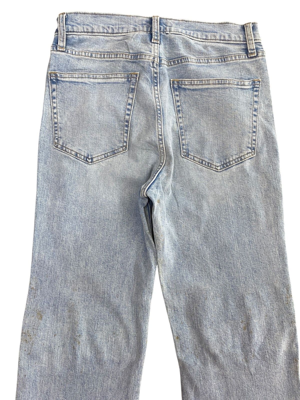 Gap Gap Acid Blue Wash Ripped Style Flare Jeans Size US 27 - 4 Thumbnail
