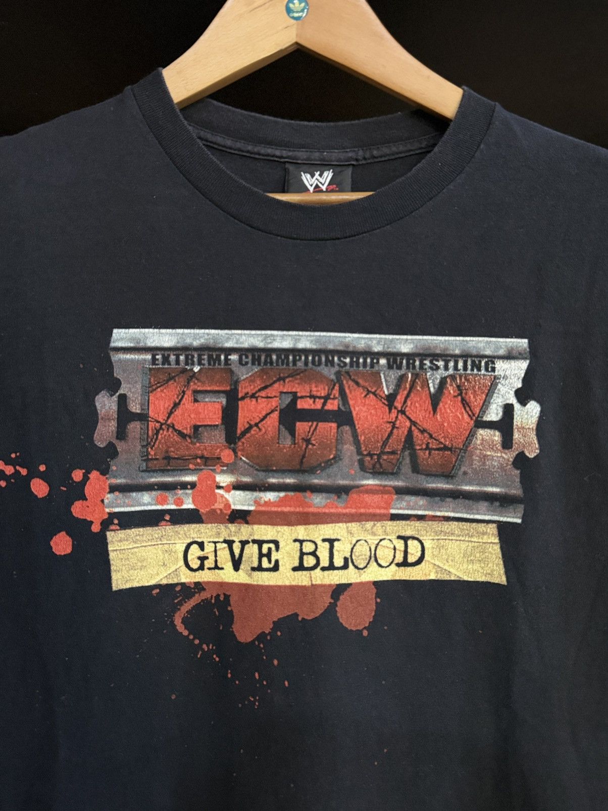 WWF Vintage ECW Give Blood Wwf Wrestling Tee Size US XL / EU 56 / 4 - 2 Thumbnail