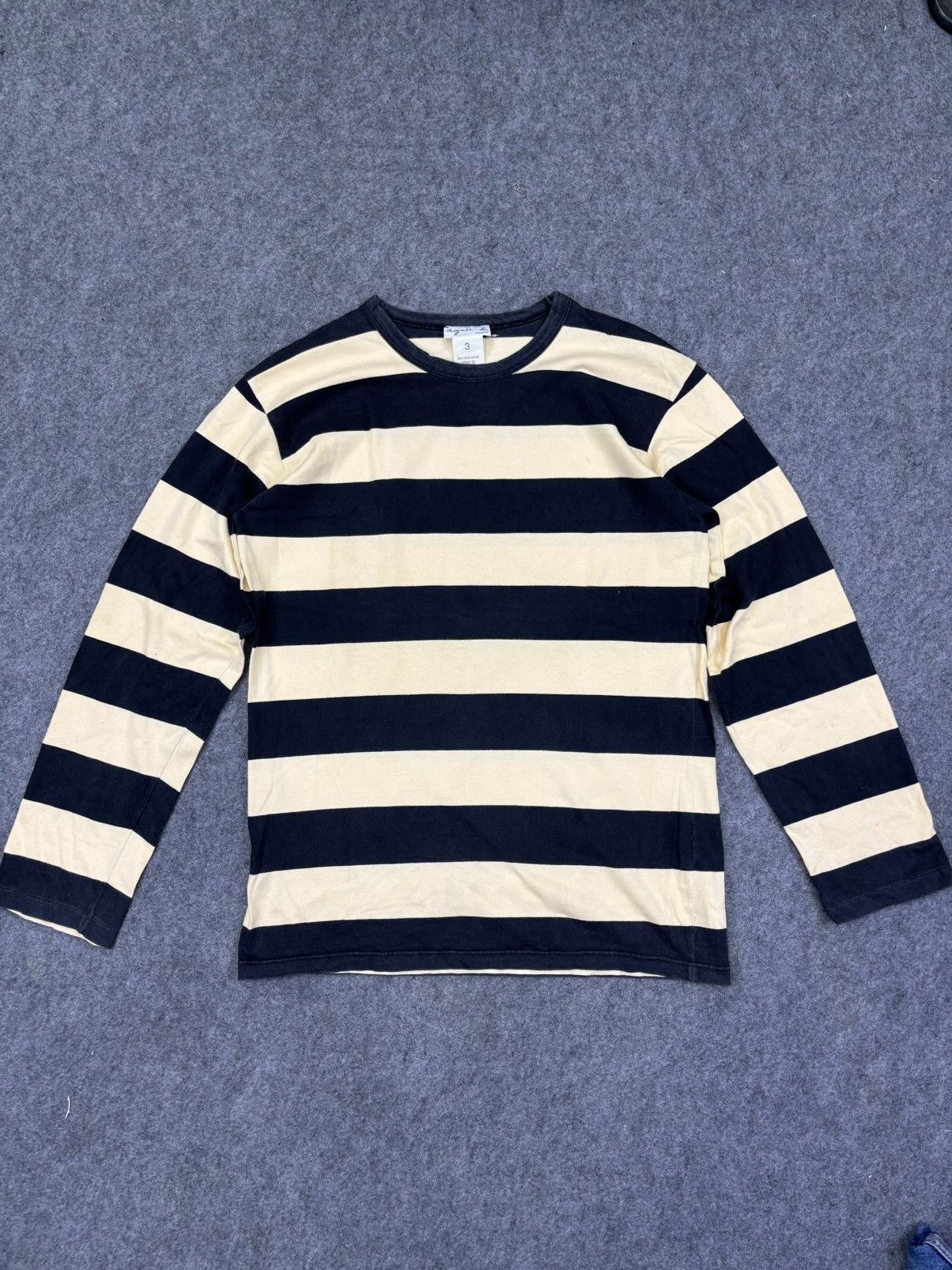 agnes b. Agnes B Prisoner Stripes Long Sleeves Shirt F975 Size US M / EU 48-50 / 2 - 9 Thumbnail