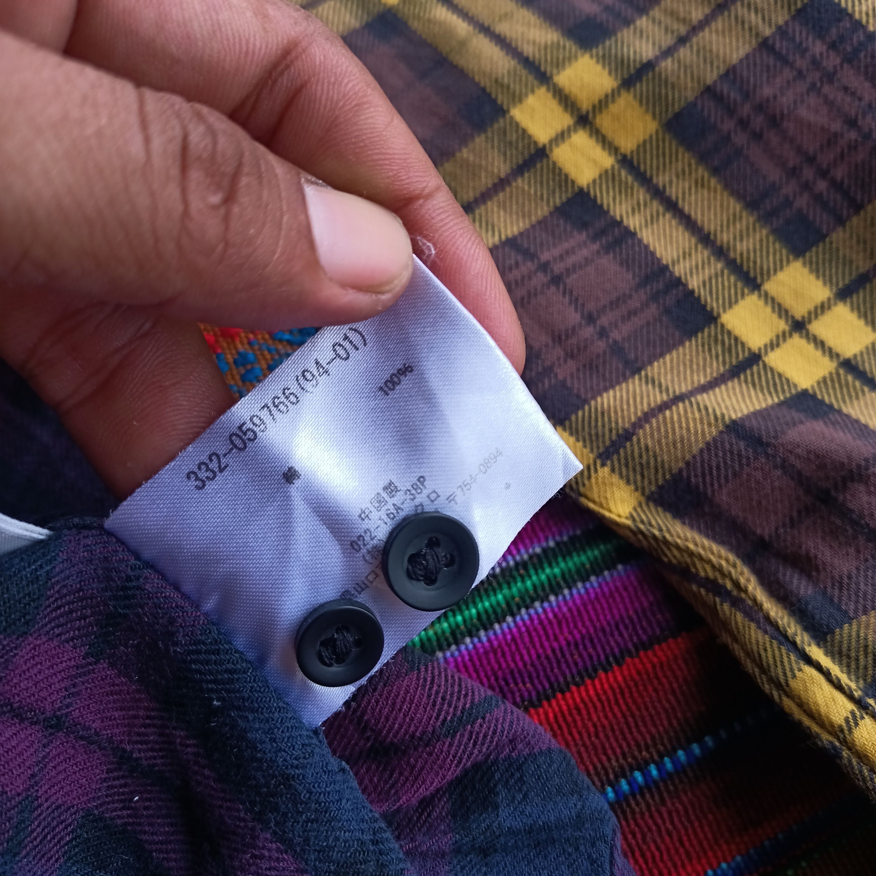 Uniqlo Vintage Uniqlo 2 cut collor faded flannel Size US L / EU 52-54 / 3 - 7 Thumbnail