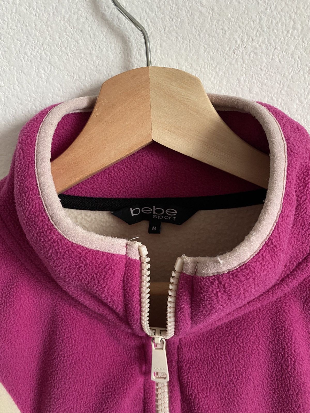 Bebe Vintage Y2K Bebe Sport Fleece Zip Up Size M / US 6-8 / IT 42-44 - 4 Thumbnail