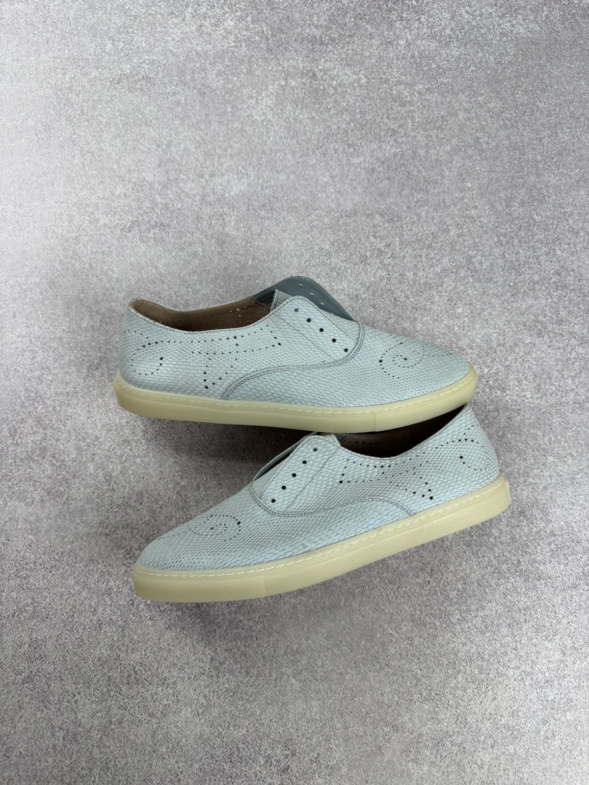 Fratelli Rossetti Frattelli Rossetti One Women’s Light Blue Leather Slip On Size US 9 / IT 39 - 7 Thumbnail