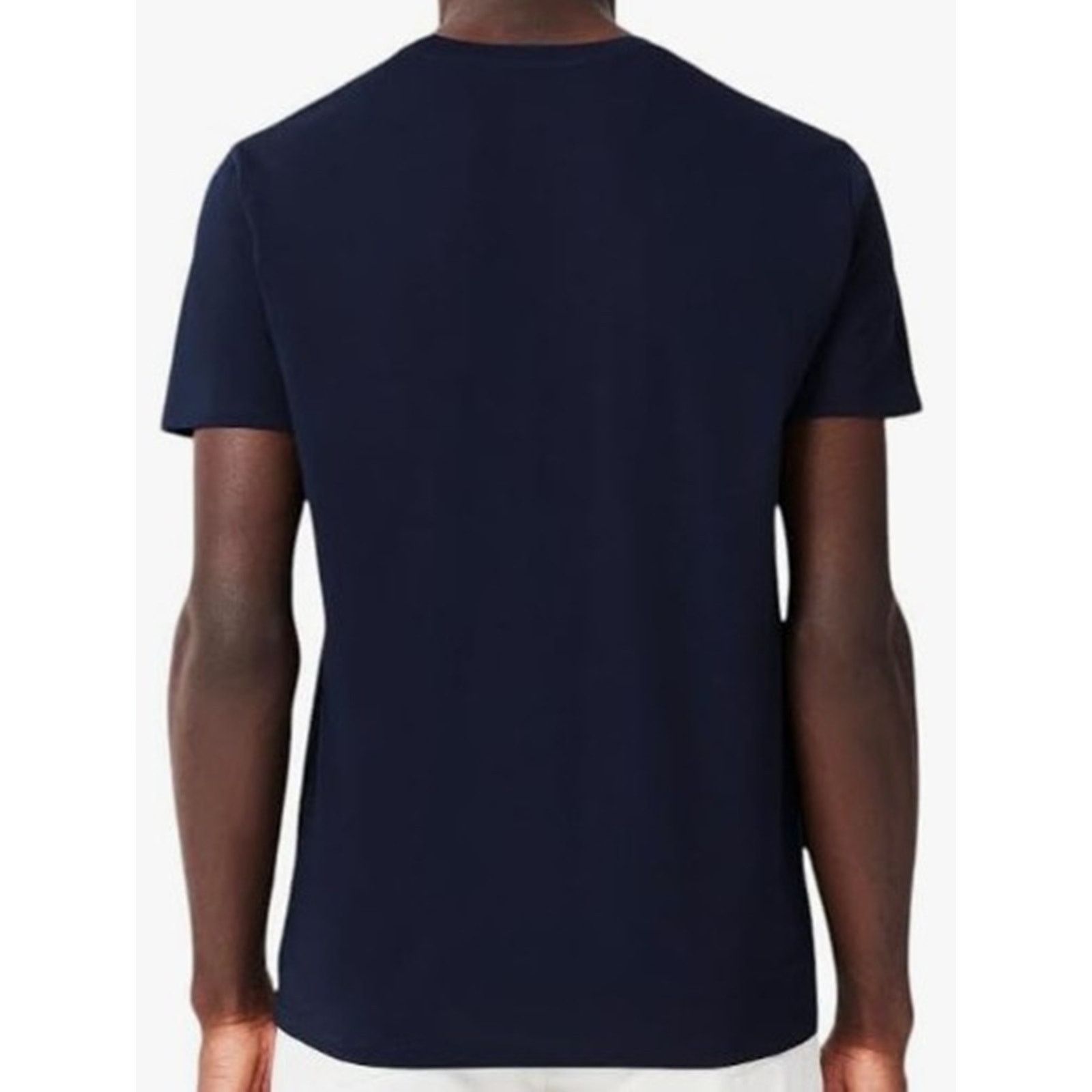 Lacoste Lacoste Men's Cotton Pima Jersey T-Shirt Navy Blue Medium Size US M / EU 48-50 / 2 - 3 Thumbnail