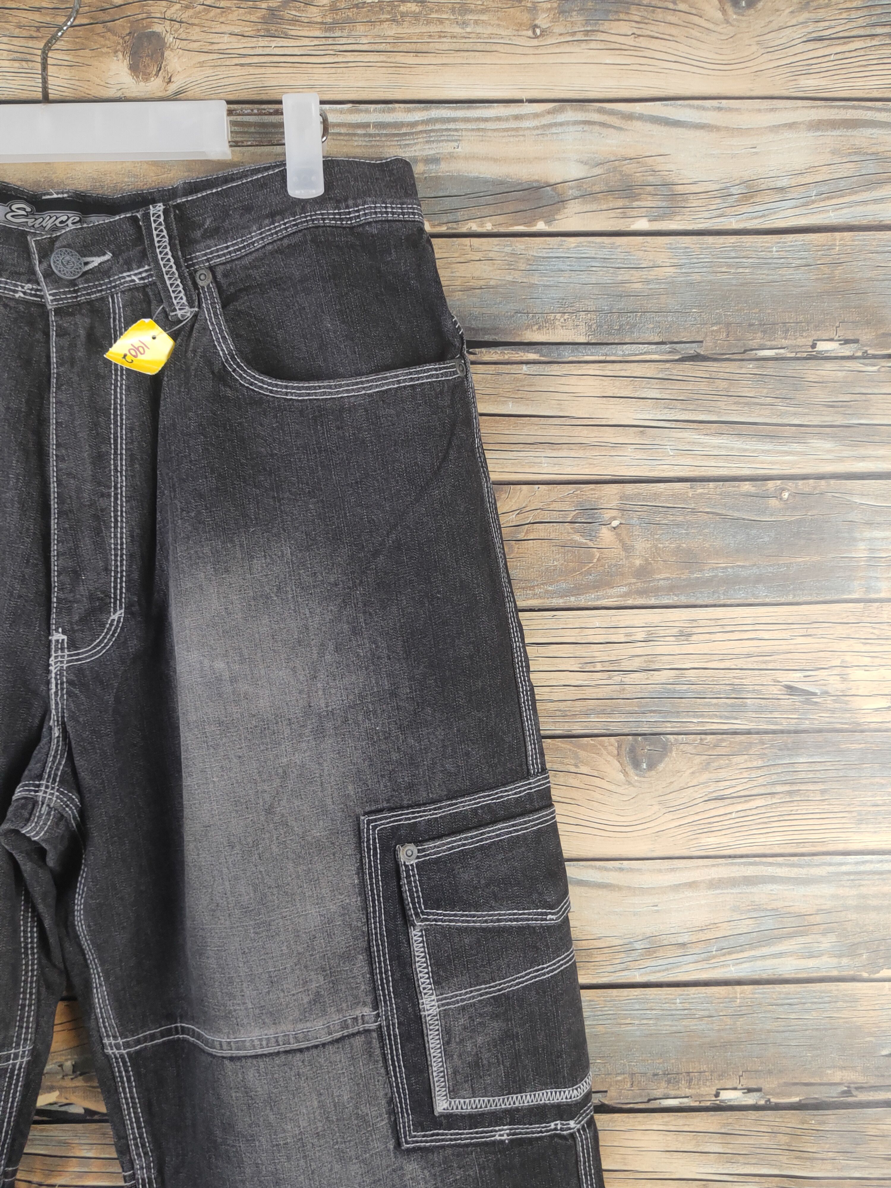 Enyce DL Enyce Black Distressed Ripped Jeans #1902 Size US 32 / EU 48 - 6 Thumbnail